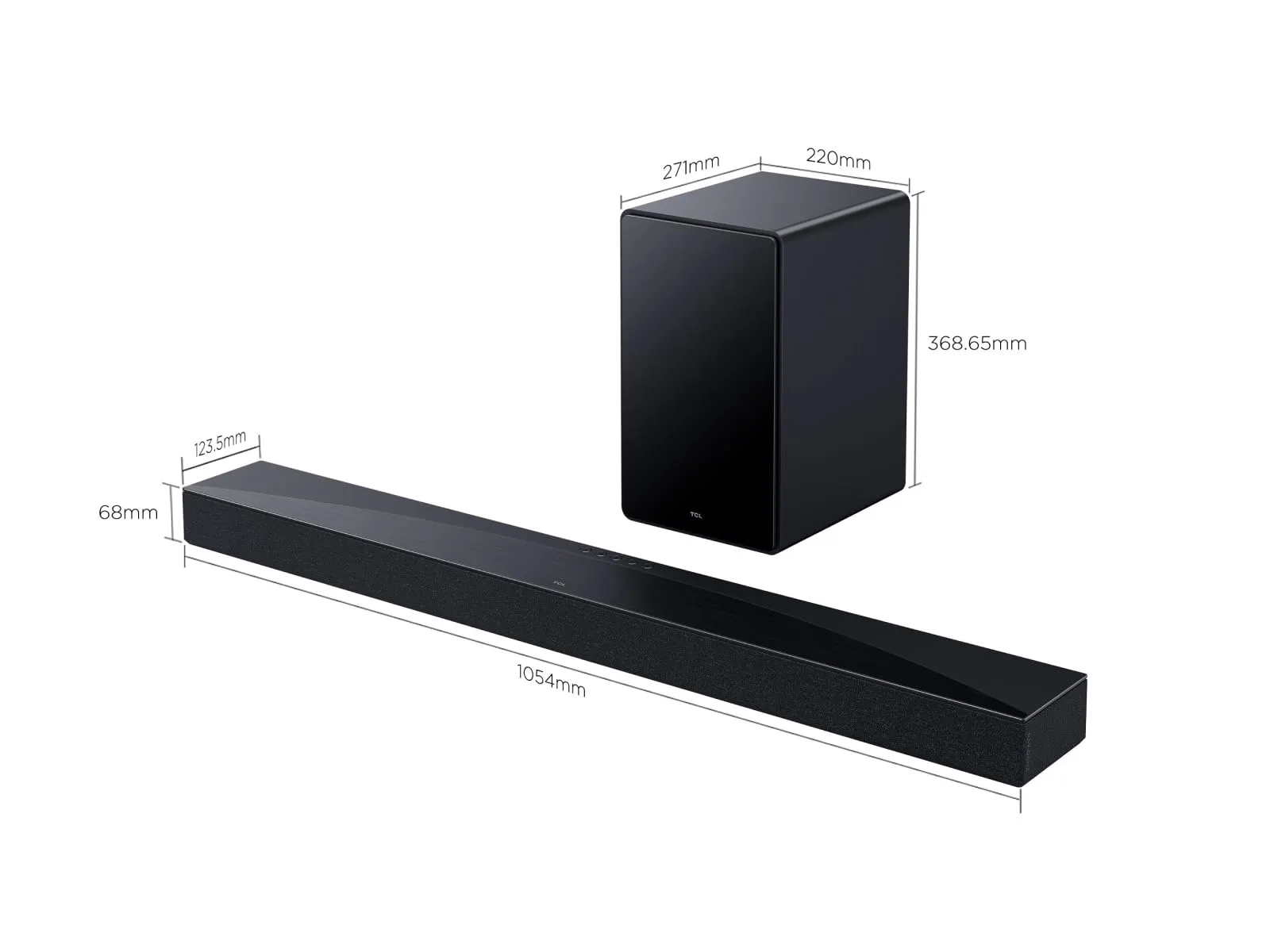 TCL Q65H 5.1 Channel Soundbar, 580W, Dolby Atmos, DTS:X, Bluetooth 5.3, HDMI eARC - immagine 2