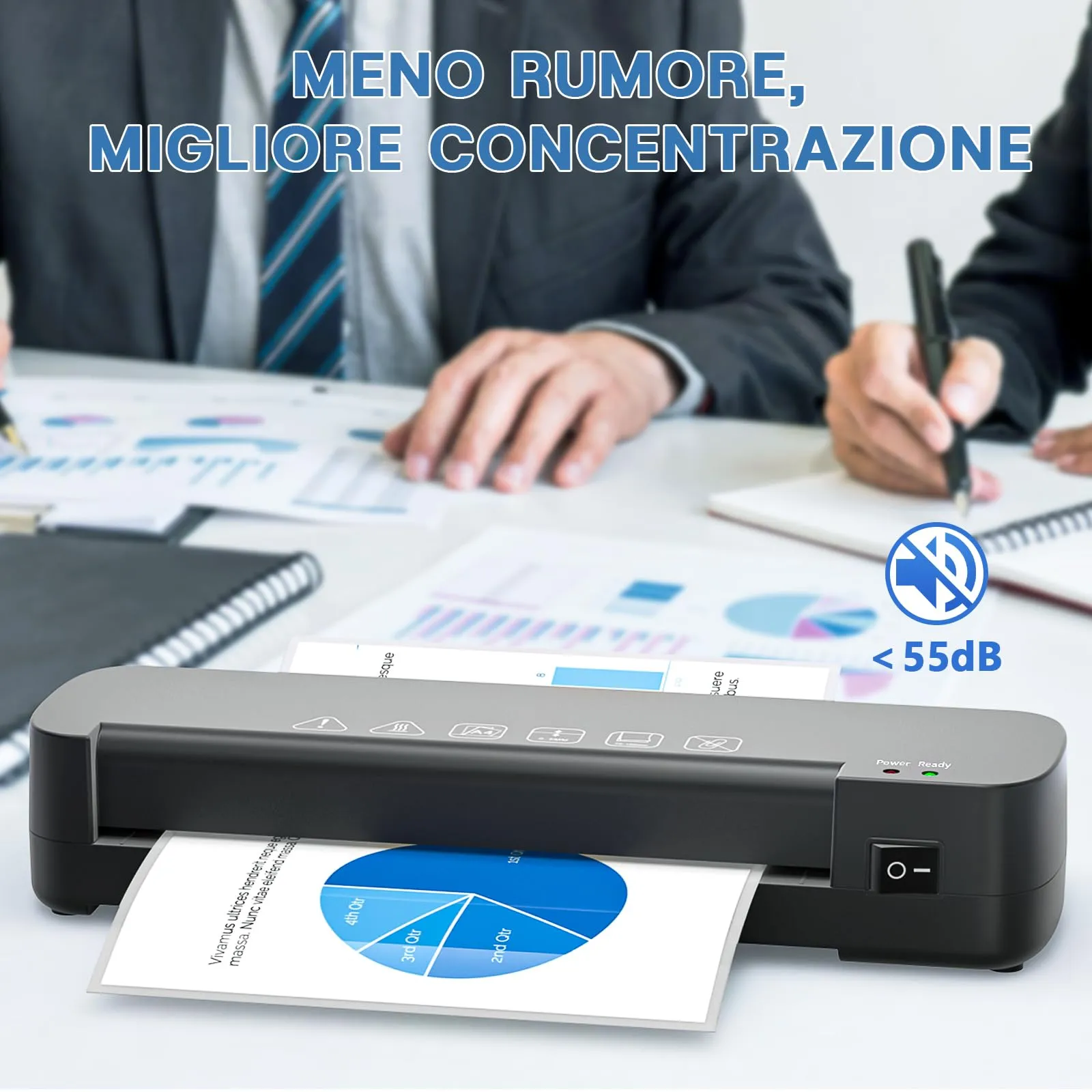 NAHKZNY Plastificatrice A4 A5 A6 con 15 Fogli di Plastificazione - immagine 7