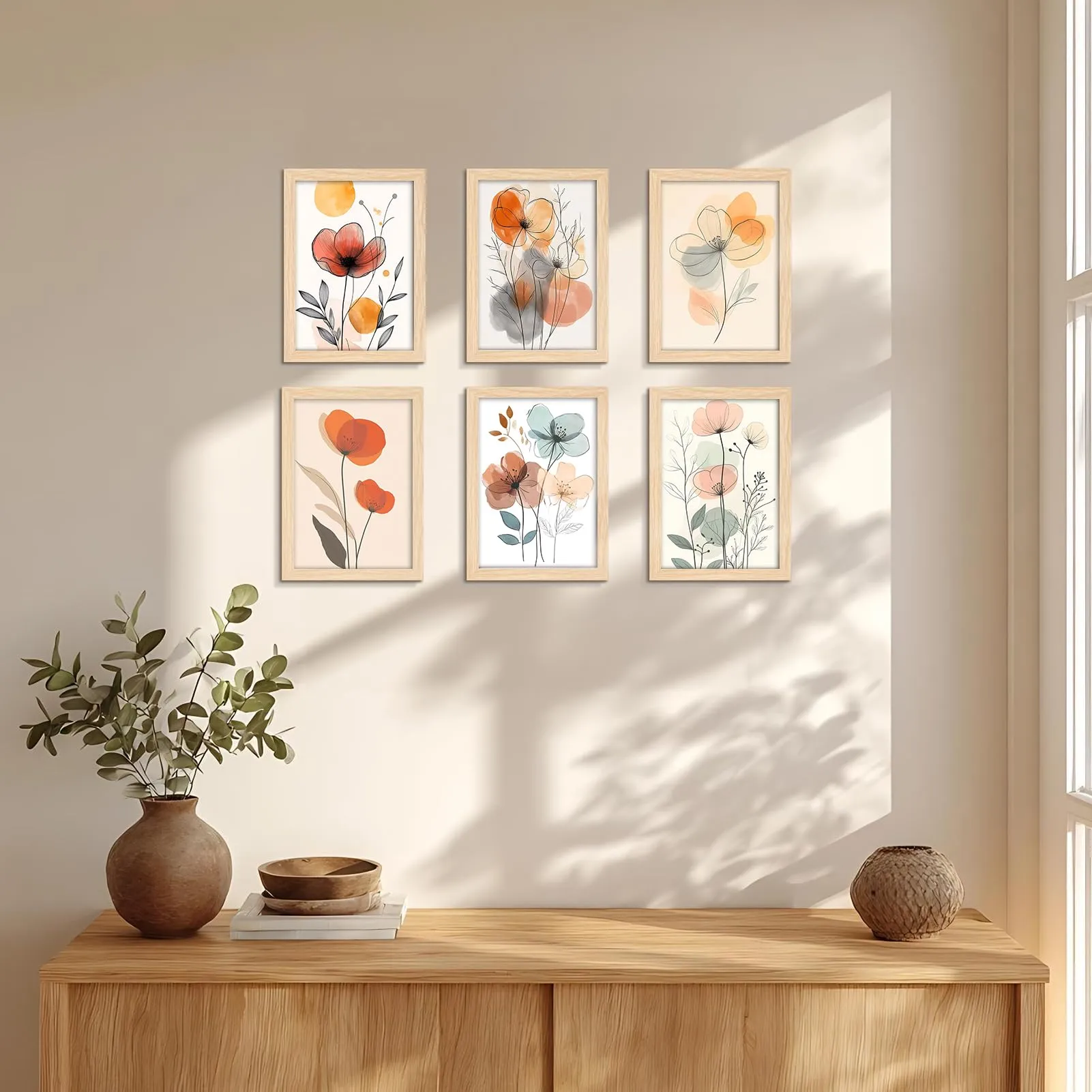 Giftgarden Cornice in PVC Colore Legno Naturale, 13x18cm, da Parete o Tavolo, 1 Pezzo - immagine 4