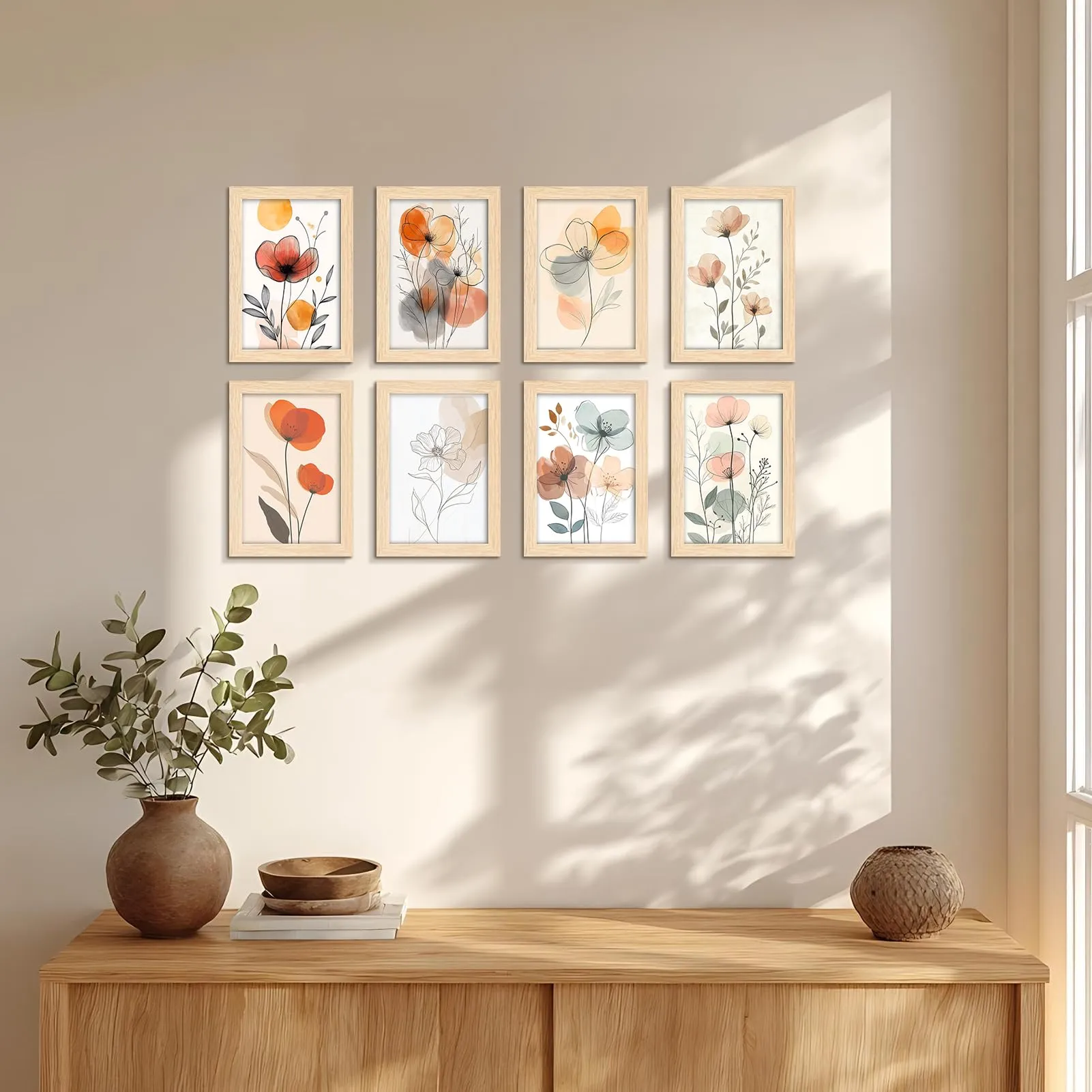 Giftgarden Cornice 10x15 in PVC, Colore Legno Naturale, Set 1 - immagine 4