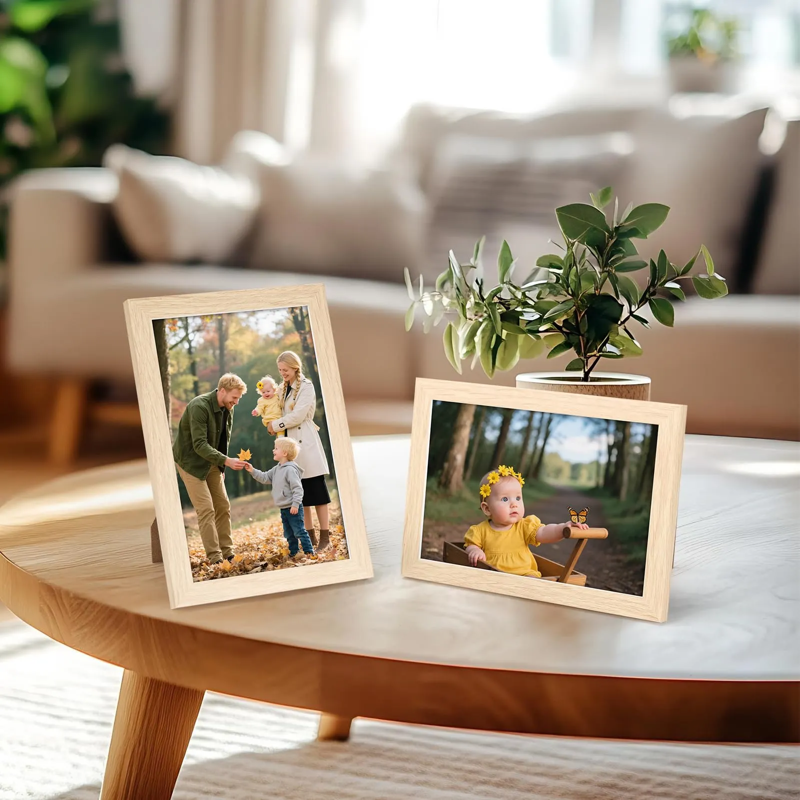 Giftgarden Cornice 10x15 in PVC, Colore Legno Naturale, Set 1 - immagine 5