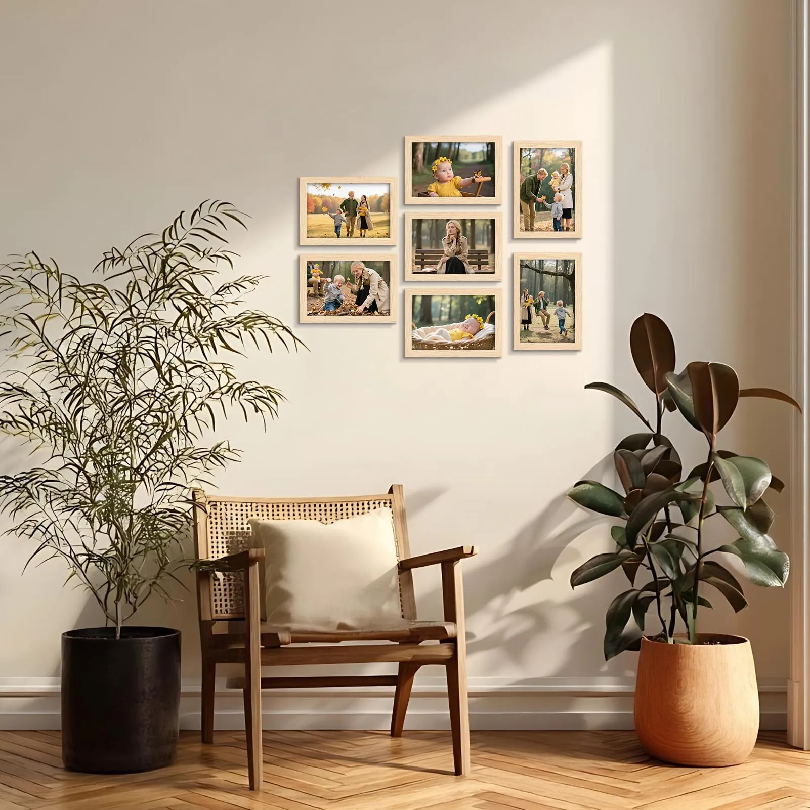 Giftgarden Cornice 10x15 in PVC, Colore Legno Naturale, Set 1 - immagine 6
