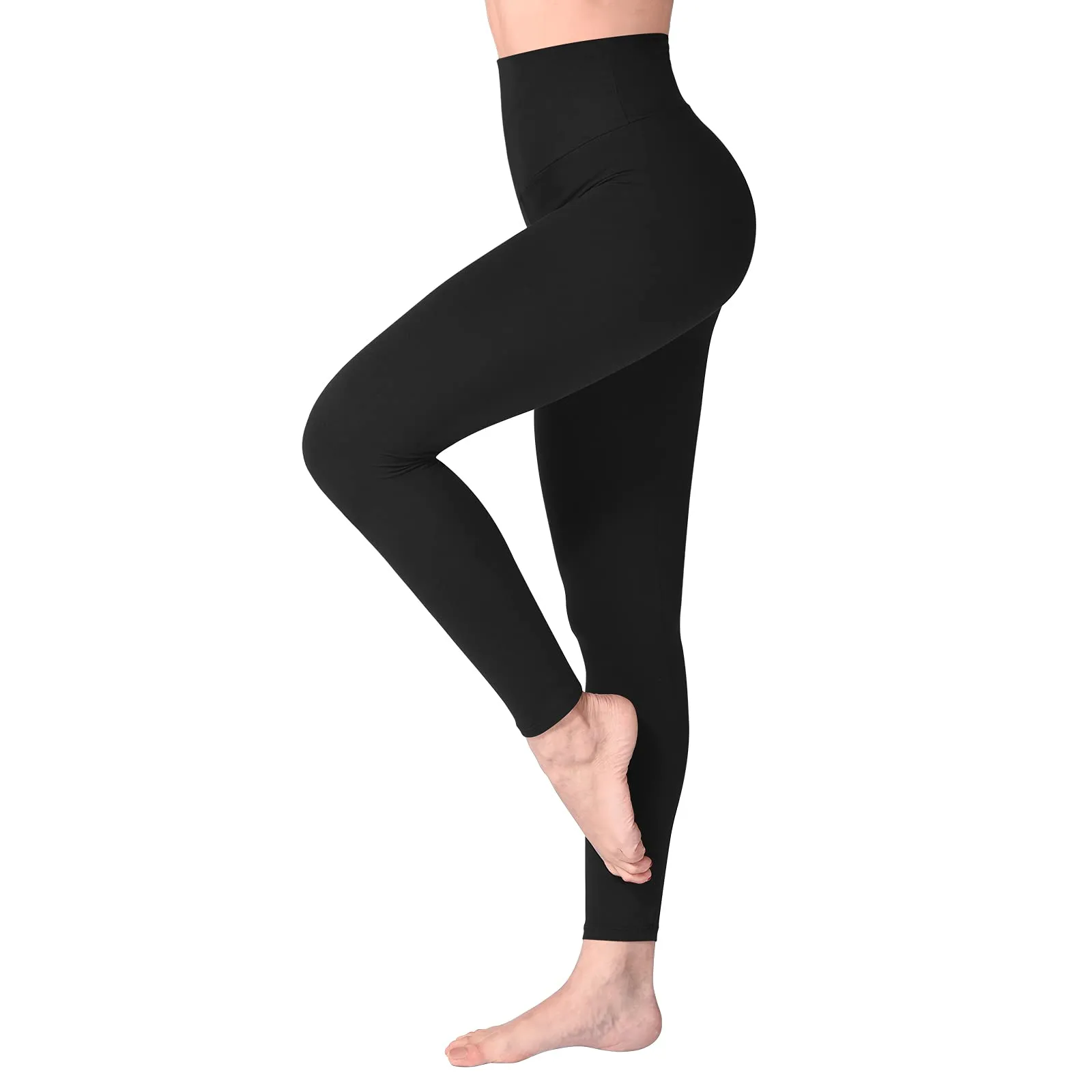 SINOPHANT Leggings Vita Alta Donna Fitness Yoga, 4XL, Nero - immagine 1