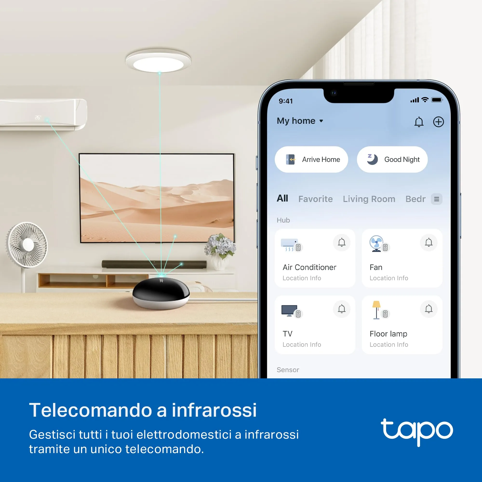 Tapo H110 Smart Hub IR IoT Matter for Tapo Sensors, Alexa, Siri, Timer - immagine 5