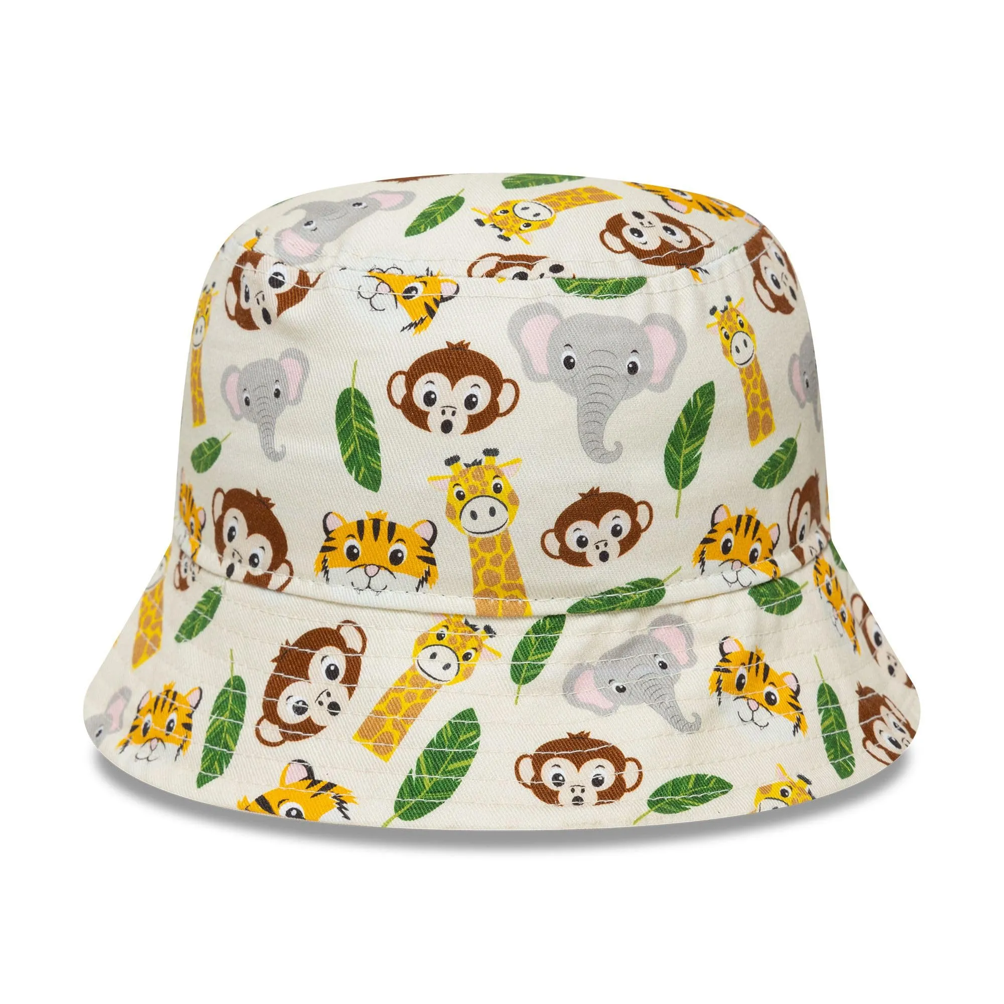 New Era Safari Alloverprint Cappello a Secchiello per Bambini, Beige, 2-4 anni - immagine 3