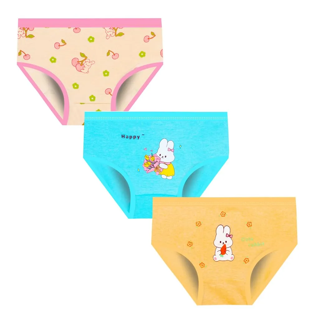 JackLoveBriefs Slip in Cotone per Ragazze con Vari Motivi, 12 Pezzi, 7-9 Anni, Multicolore, XL - immagine 2