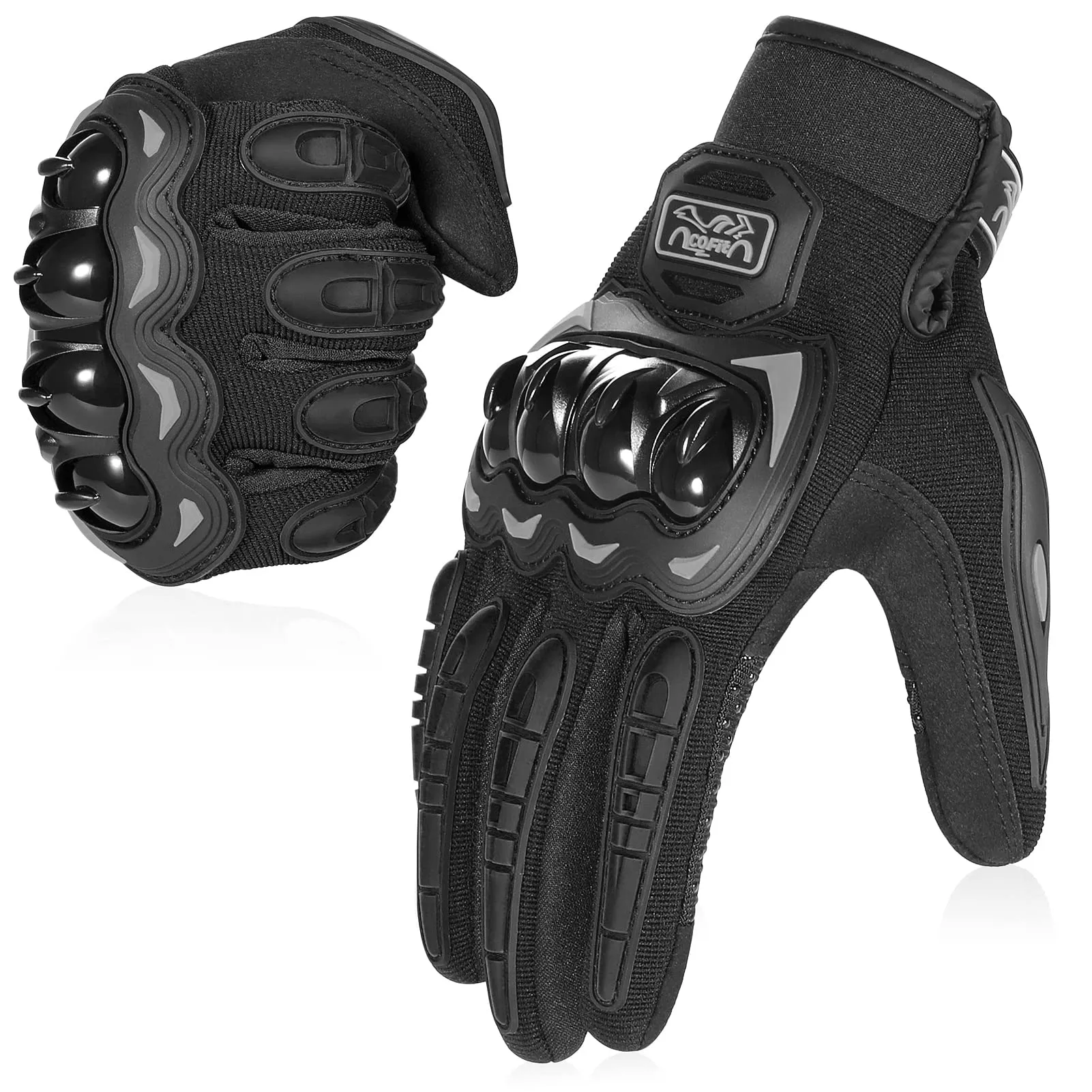 COFIT Guanti da Moto Touchscreen Nero, S - immagine 1