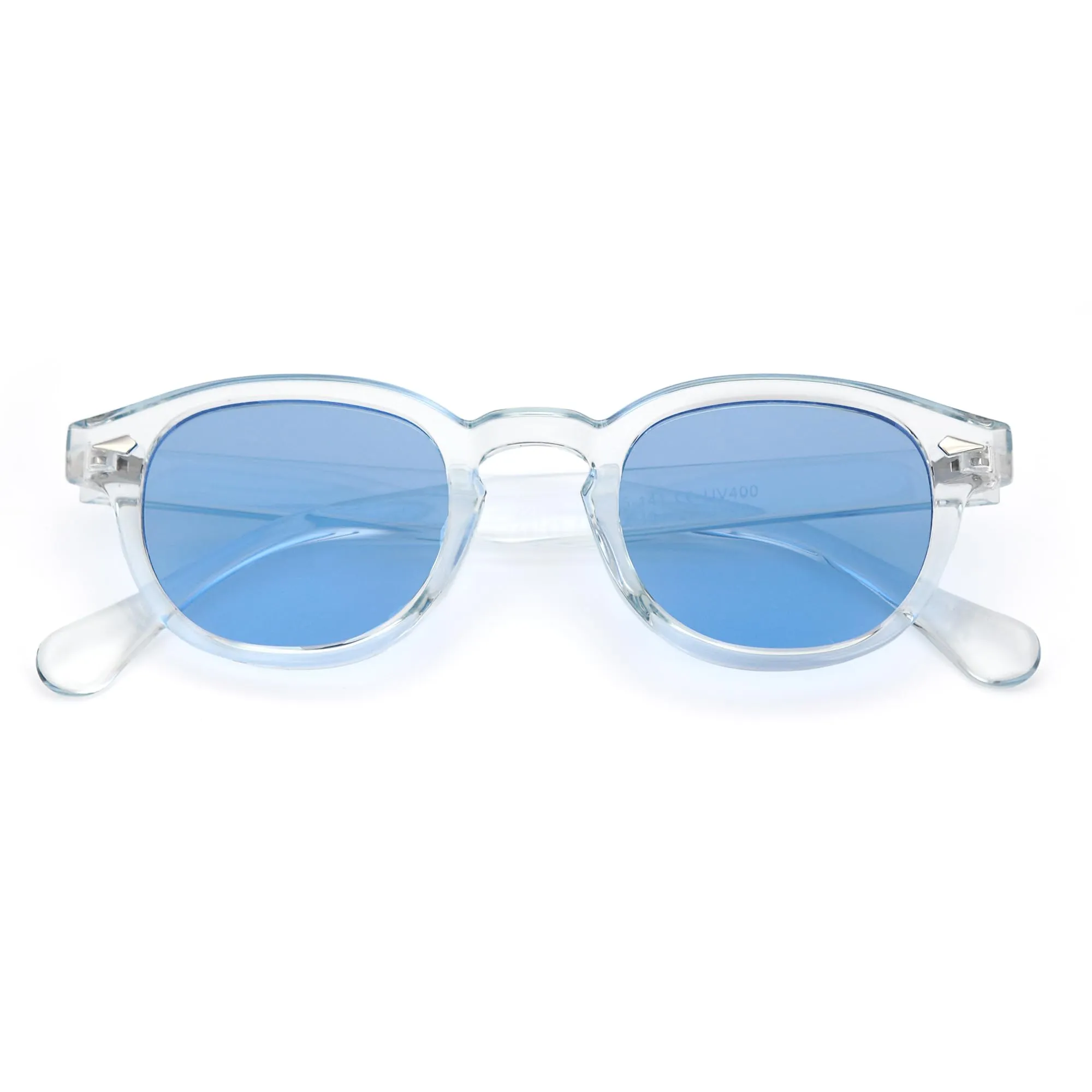 LHSDMOAT Occhiali da sole sportivi ovali vintage stile anni '70 UV400 unisex - immagine 2
