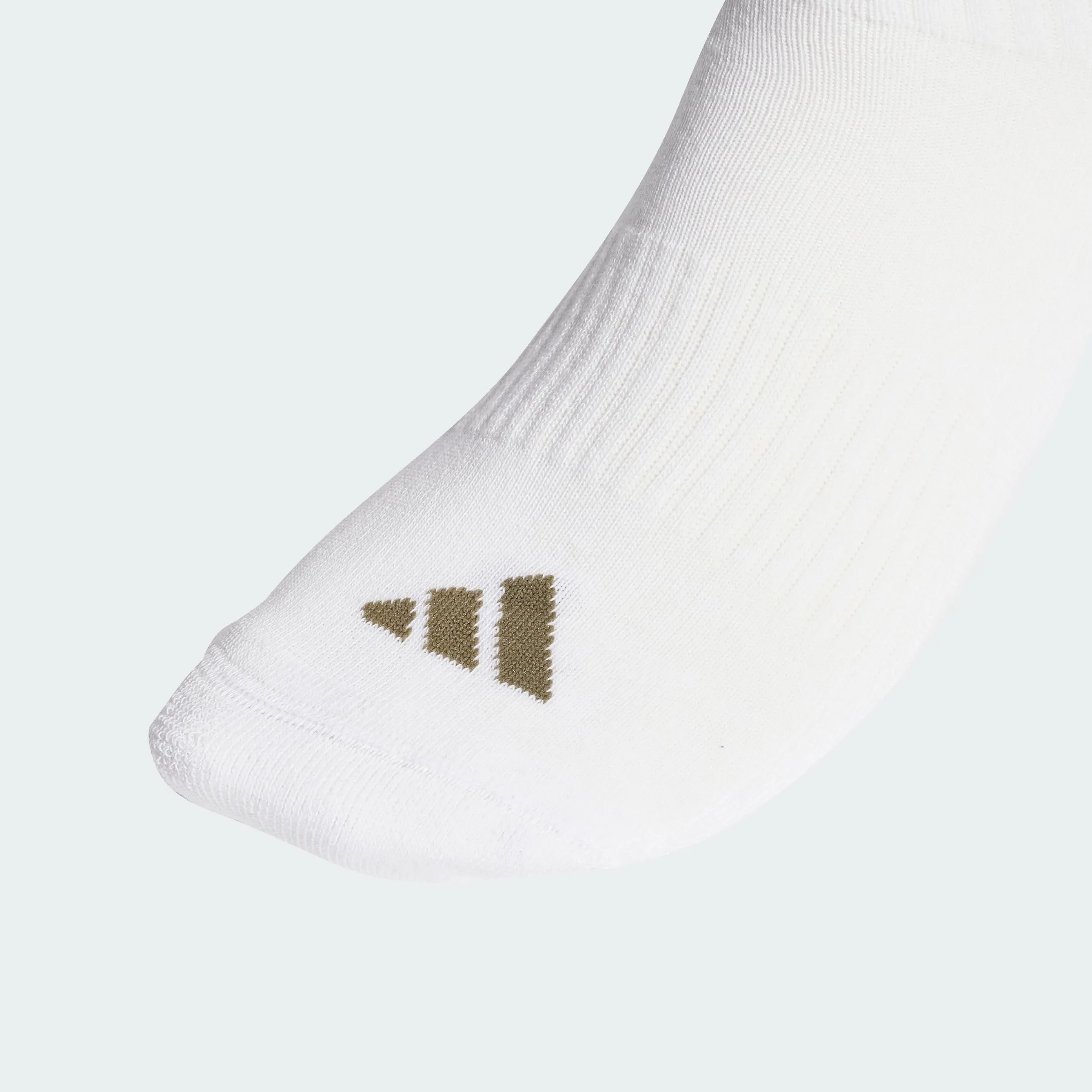 adidas 3Stripes Cushioned Sportswear Crew Socks, 3 Pair Pack, white/wonder alumina/olive strata, 40-42 - immagine 2