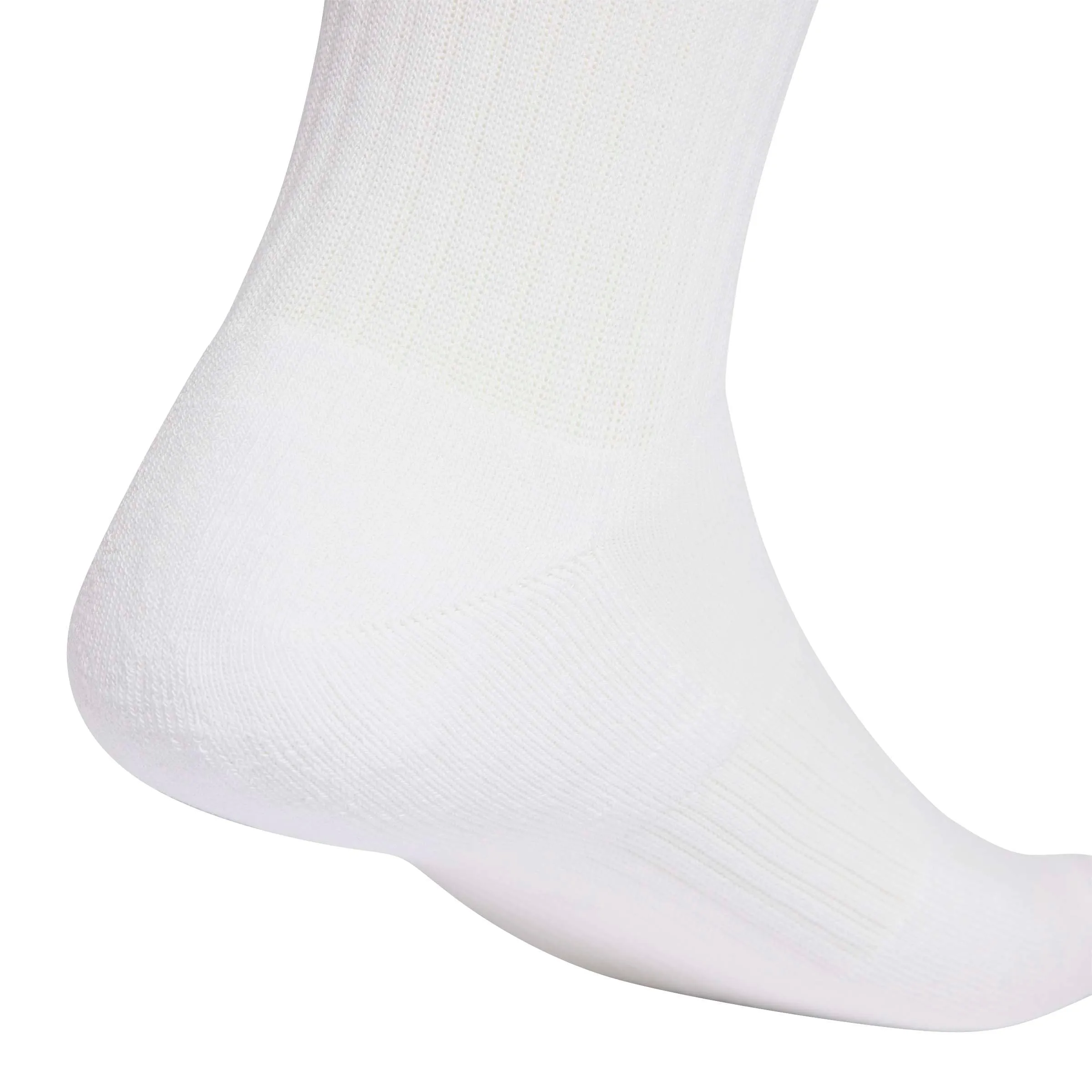 adidas 3Stripes Cushioned Sportswear Crew Socks, 3 Pair Pack, Team Dark Green/White/Better Scarlet, 45-48 - immagine 4