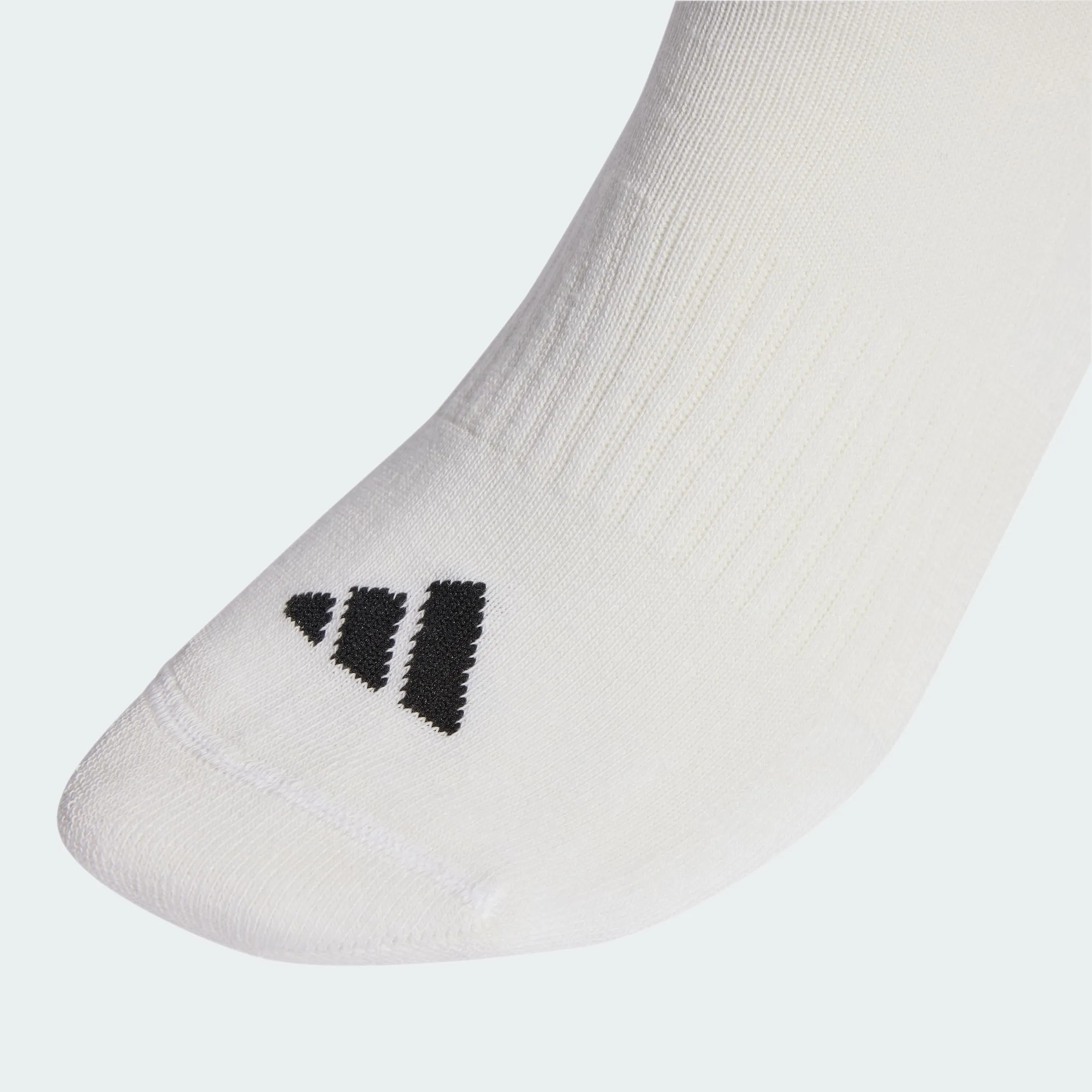 adidas 3Stripes Cushioned Sportswear Crew Socks, 3 Pair Pack, White/Black/Black, 48-51 - immagine 2