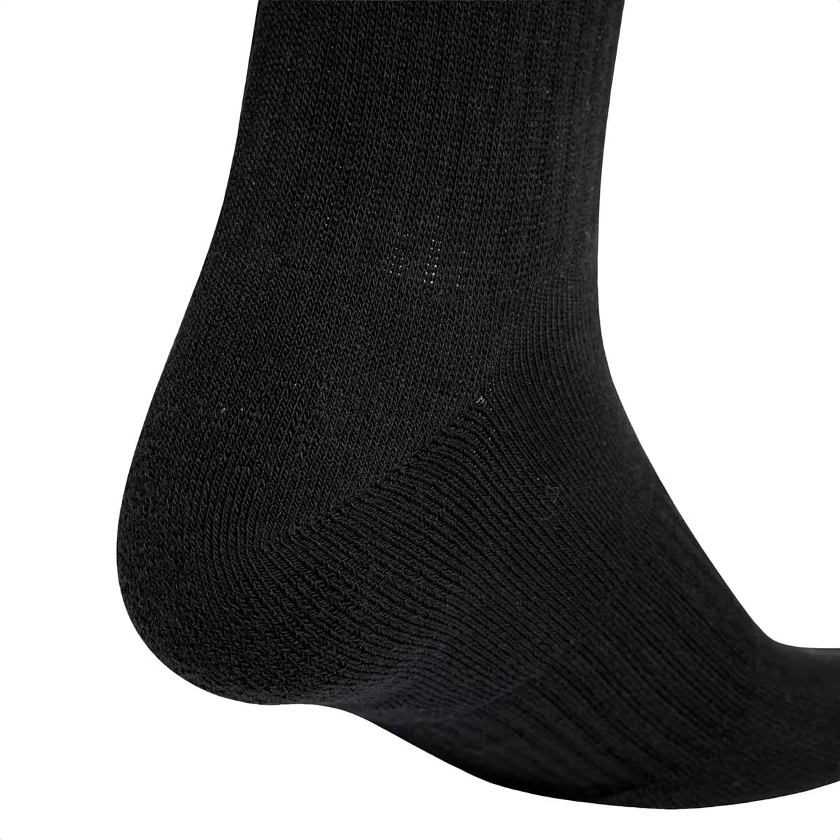 adidas 3Stripes Cushioned Sportswear Crew Socks, 3 Pair Pack, Black/White/White, 48-51 - immagine 2