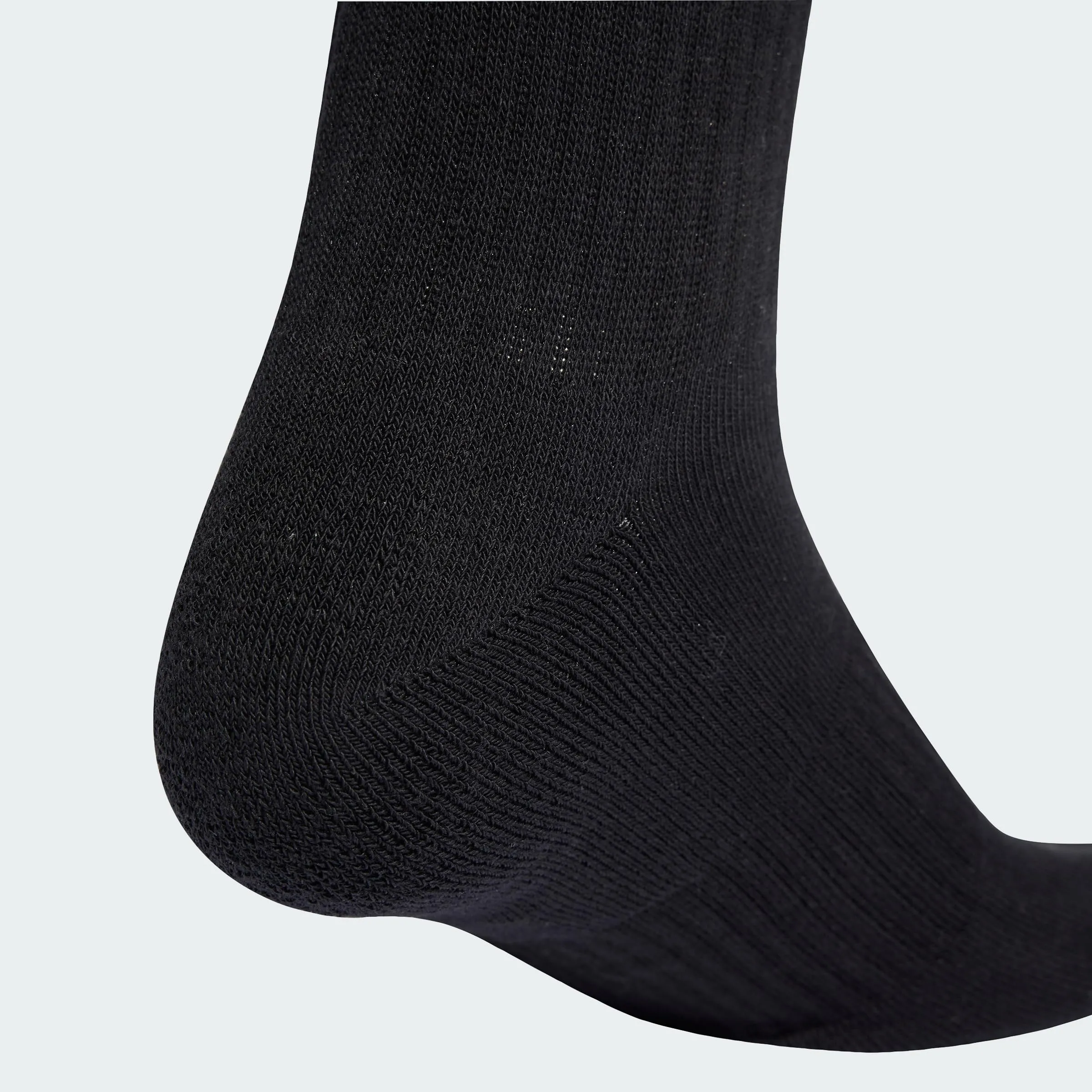 adidas 3Stripes Cushioned Sportswear Crew Socks, 3 Pair Pack, Black/White/White, 45-48 - immagine 5