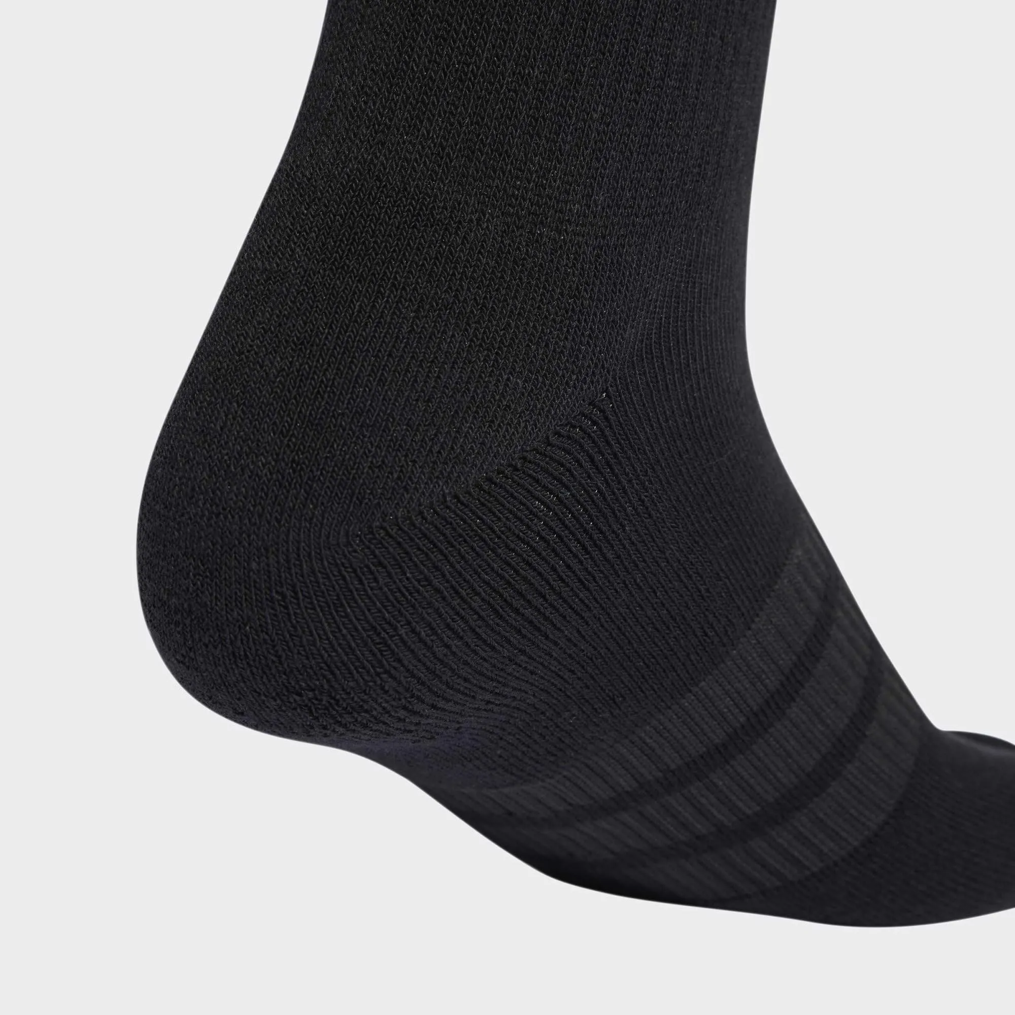 adidas Cushioned Sportswear Crew Socks 3 Pair Pack, Medium Grey Heather/White/Black, 37-40 - immagine 2