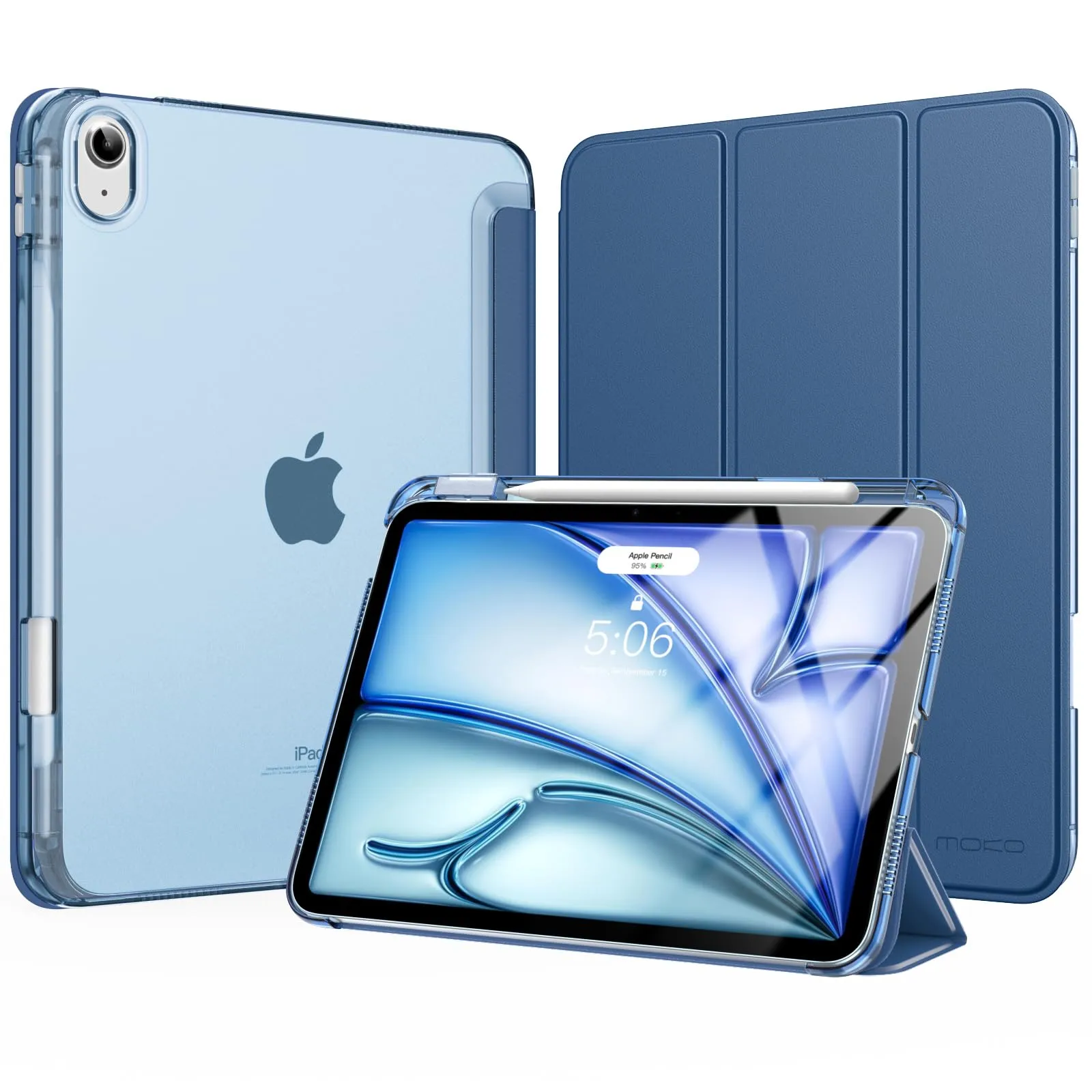 MoKo Cover per iPad Air 11 Pollici (M4/M3/M2) 2024/2025/2026 con Portapenna - immagine 1