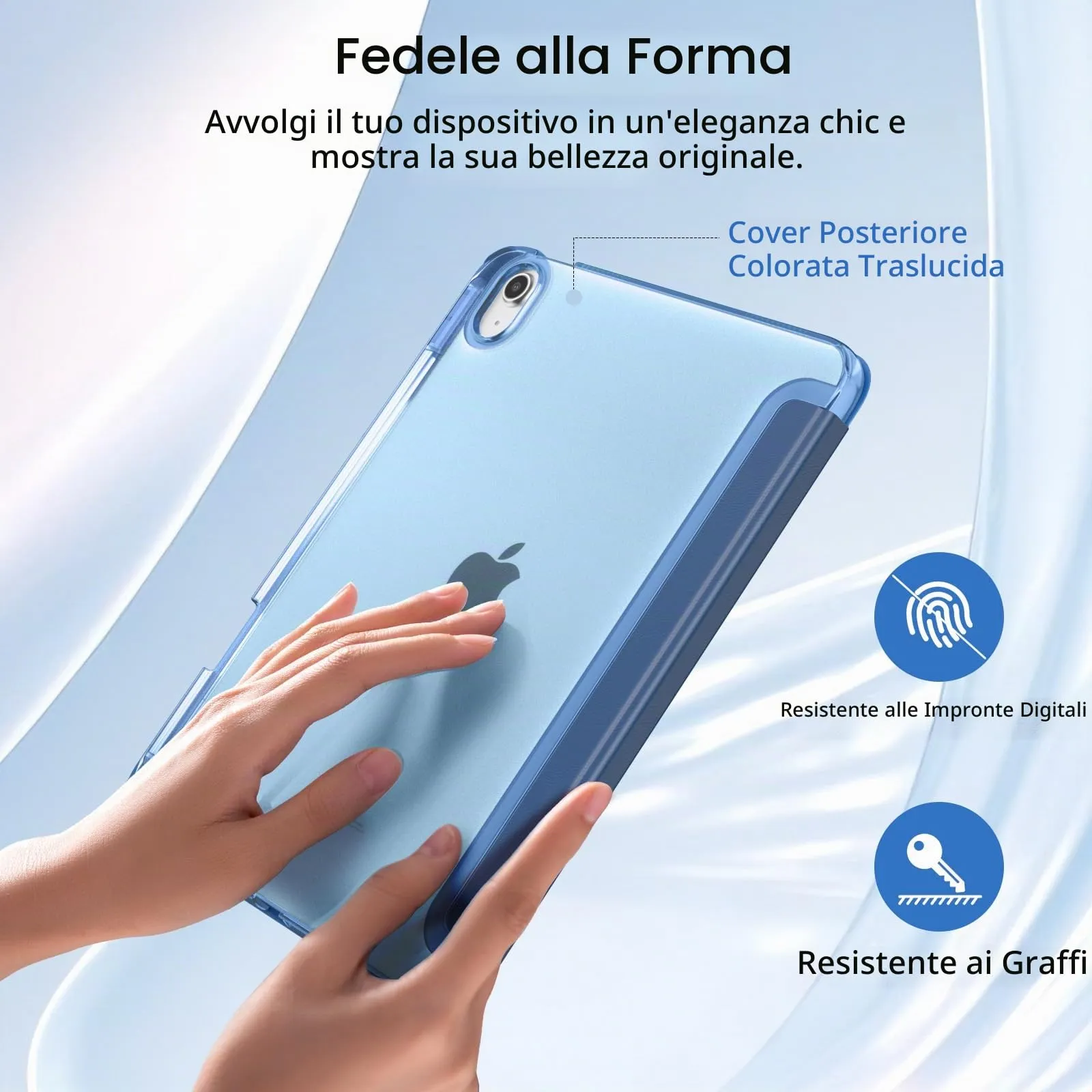 MoKo Cover per iPad Air 11 Pollici (M4/M3/M2) 2024/2025/2026 con Portapenna - immagine 5