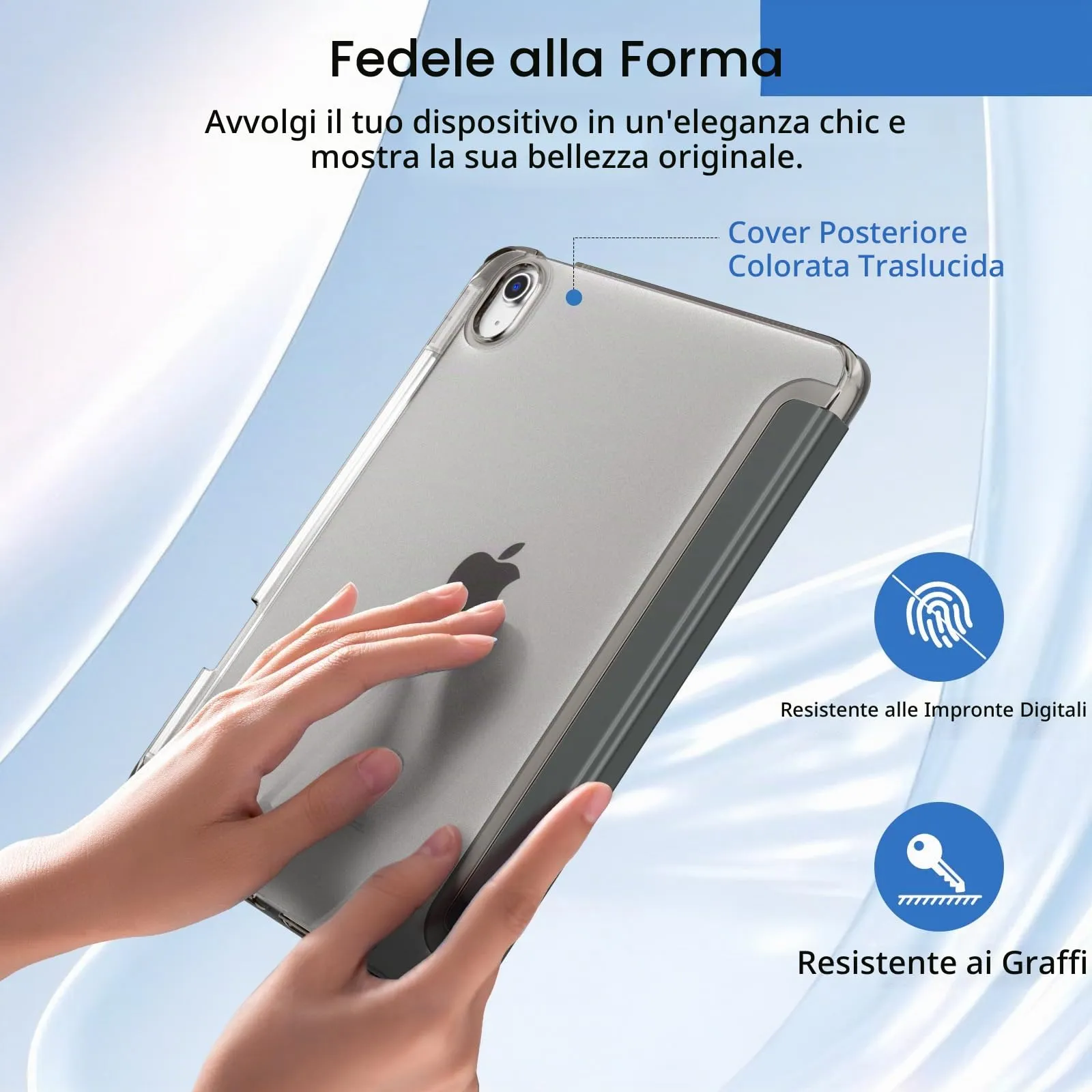 MoKo Cover per iPad Air 11 Pollici (M4/M3/M2) con Portapenna - immagine 5