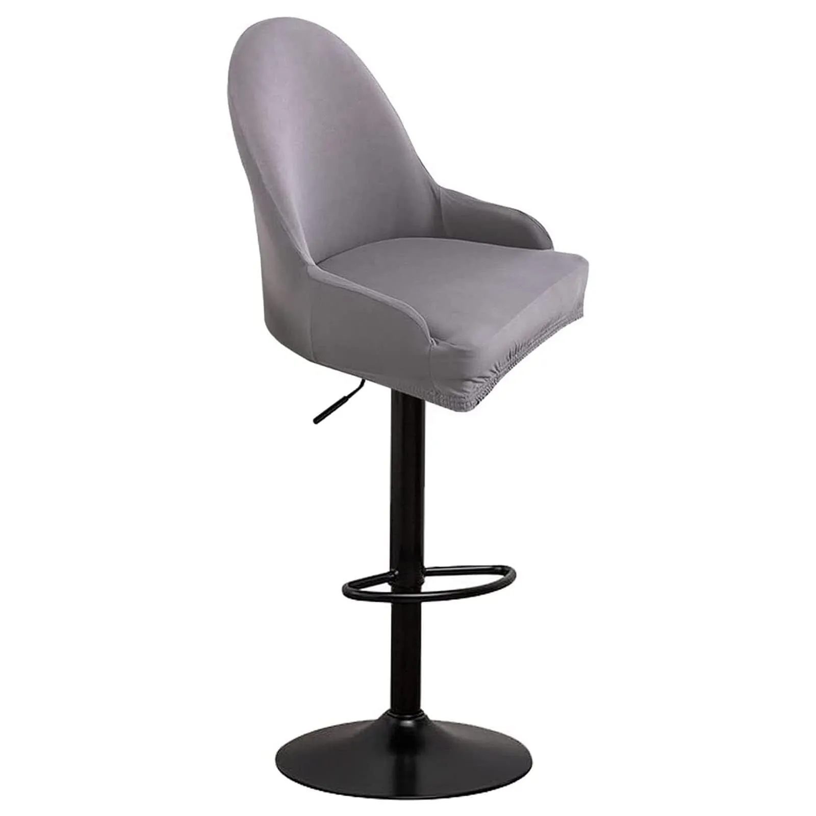 WWQQKJ Copri Sedie Bar Elasticizzate con Braccioli e Schienale per Sgabelli Girevoli, Pine Green, 2 pezzi - immagine 1