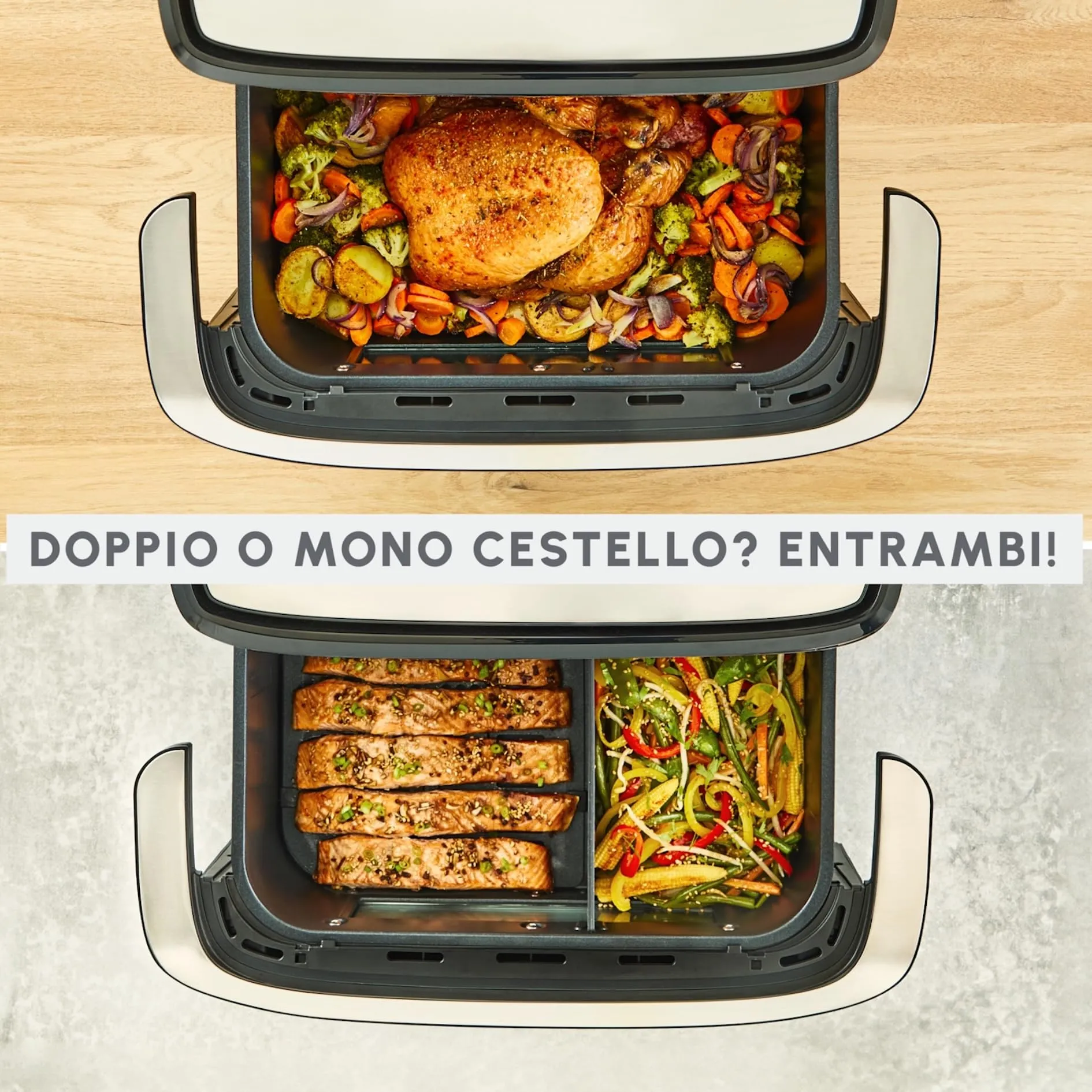 Moulinex Dual Easy Fry Flex Air Fryer 9L EZ9228 - immagine 2