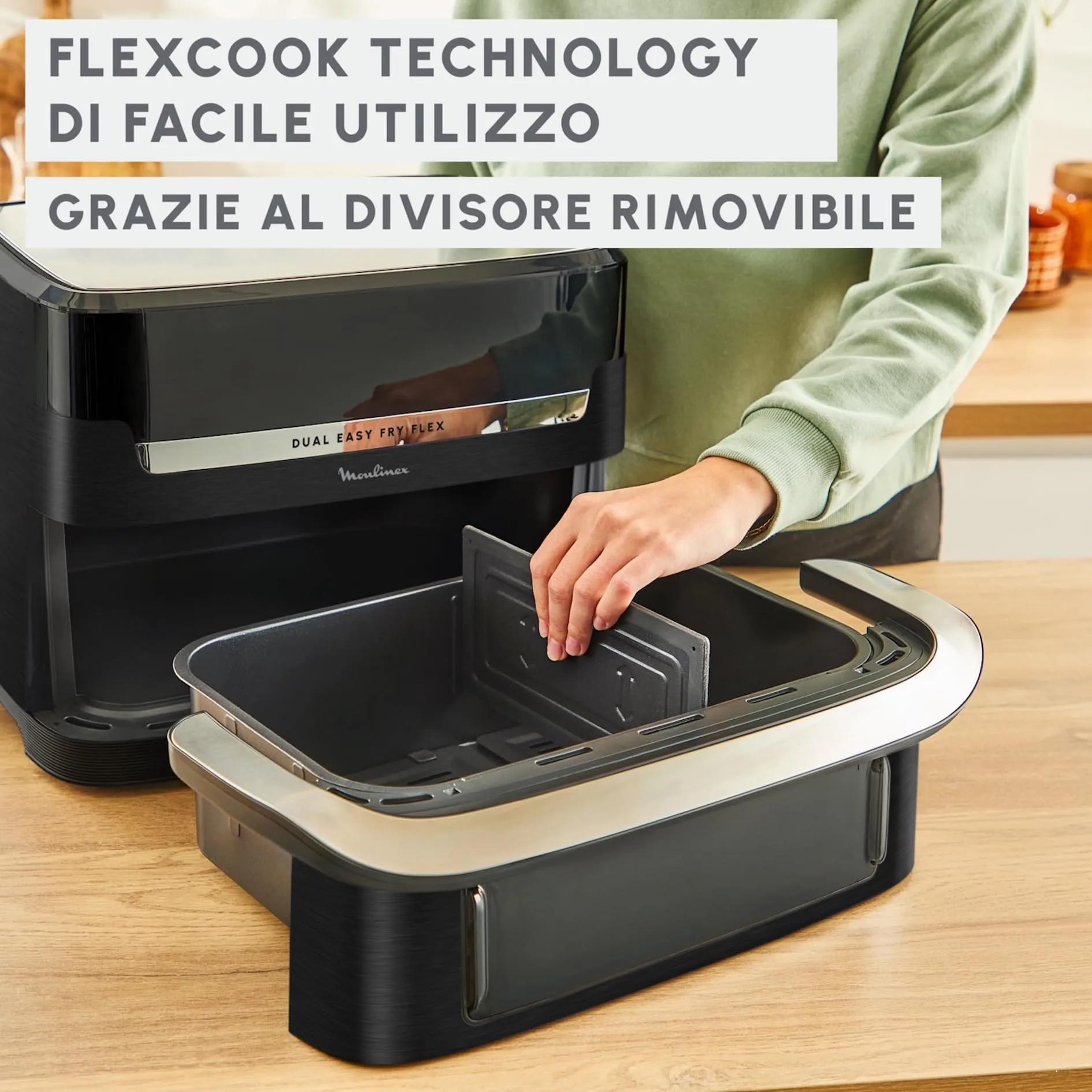 Moulinex Dual Easy Fry Flex Air Fryer 9L EZ9228 - immagine 5