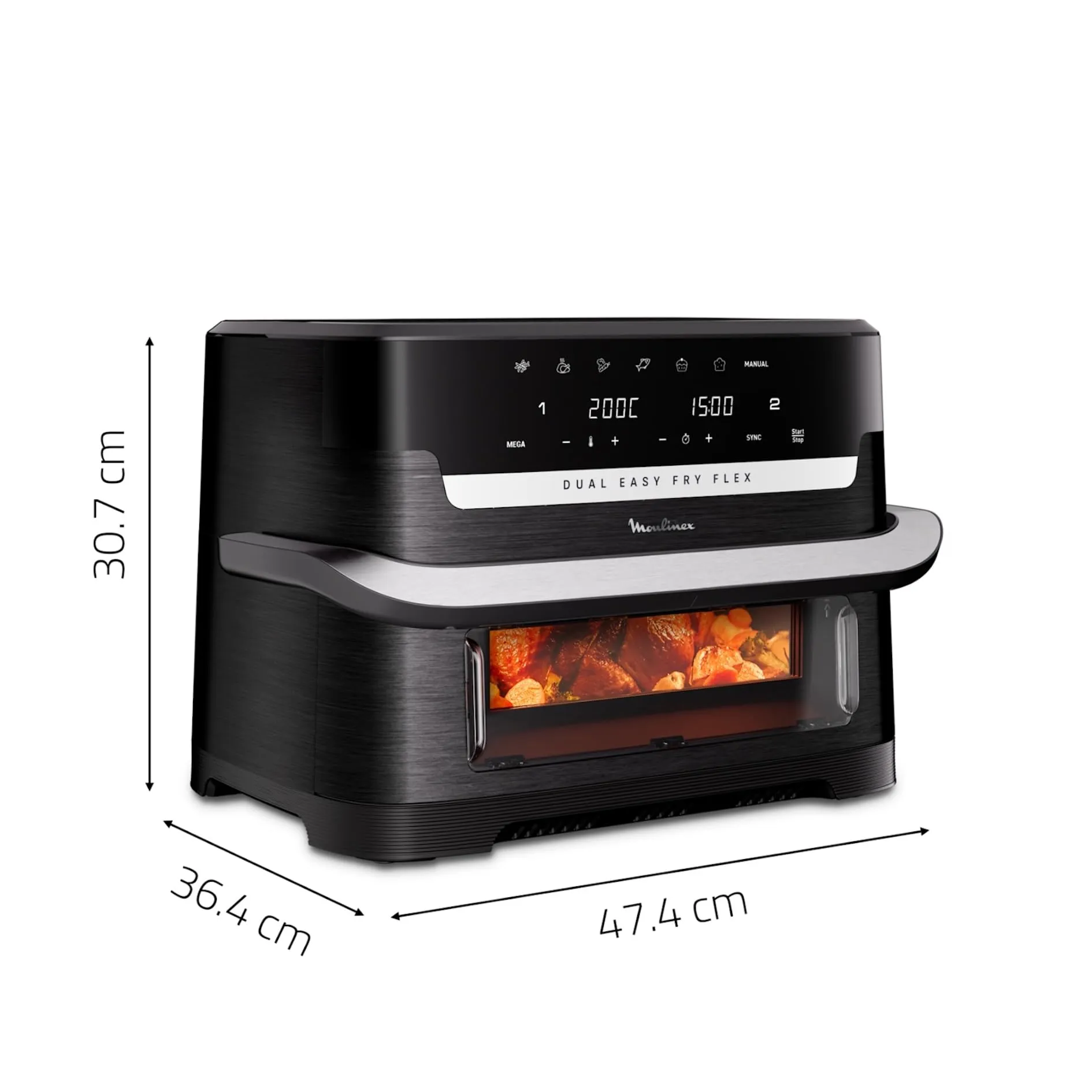 Moulinex Dual Easy Fry Flex Air Fryer 9L EZ9228 - immagine 7