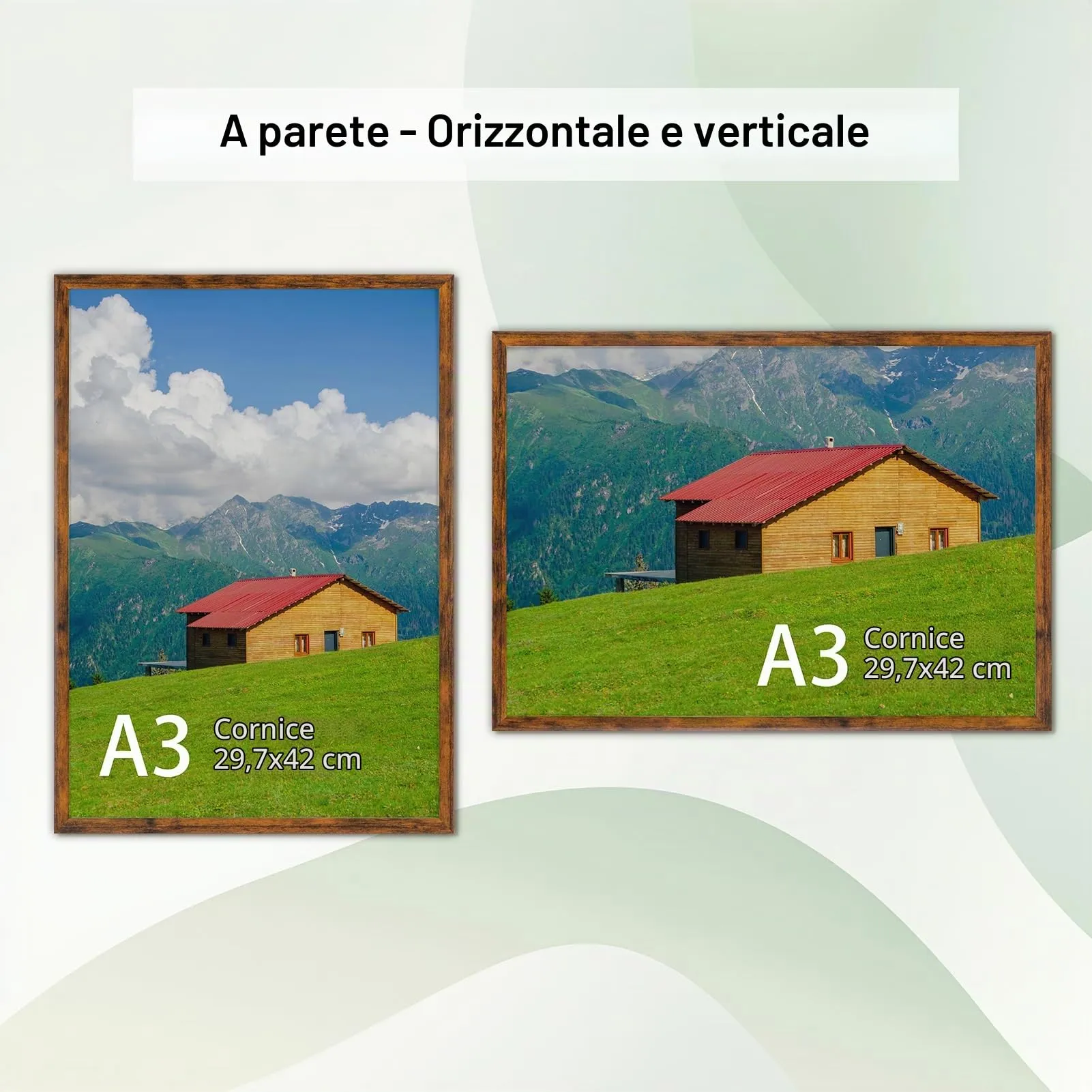 Giftgarden Cornice A3 PVC Marrone Rustico - immagine 3