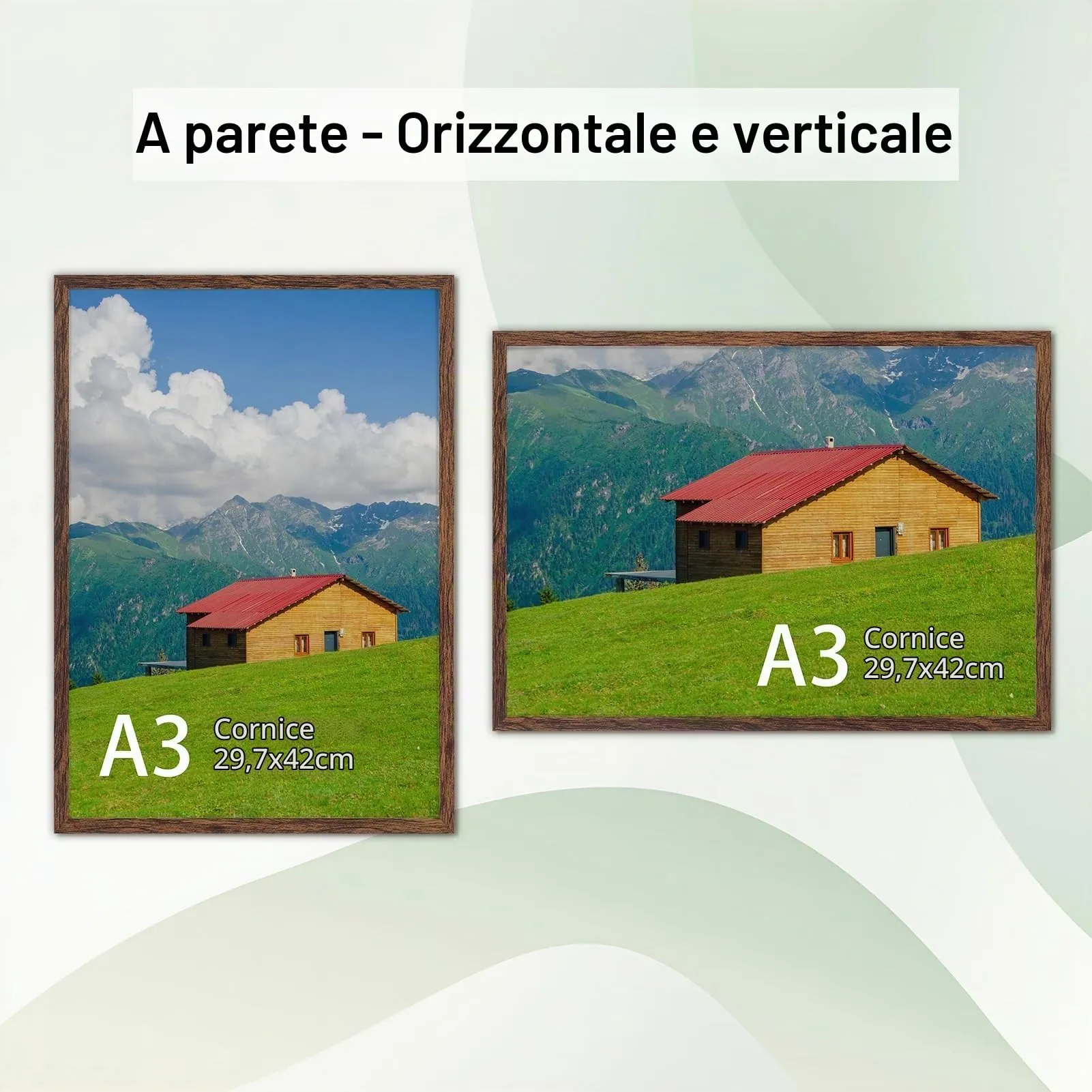 Giftgarden Cornice A3 in PVC, Marrone - immagine 3