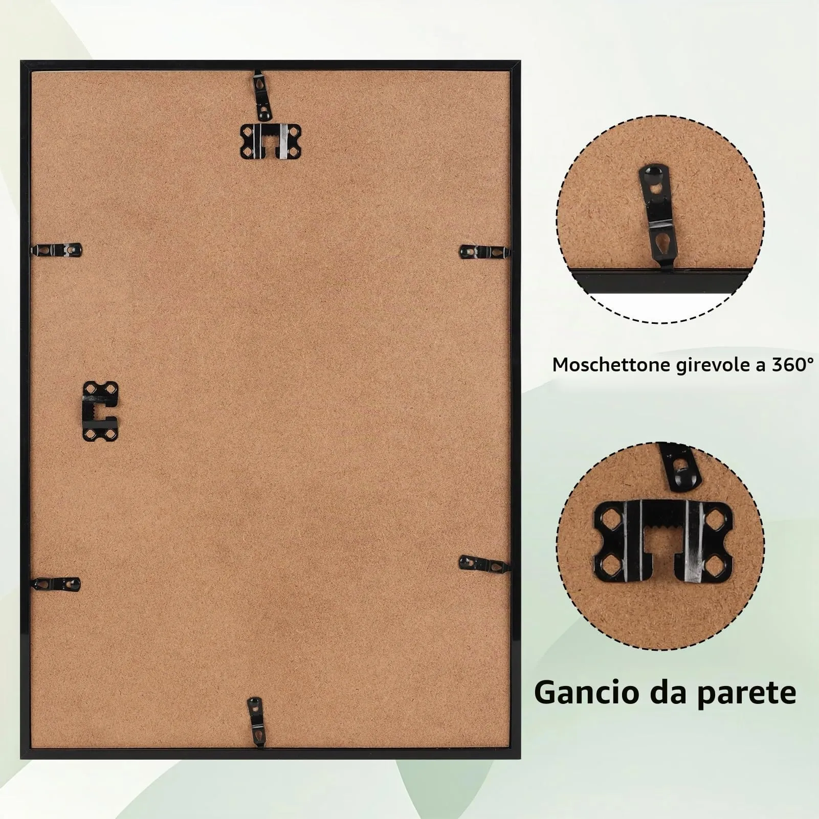 Giftgarden Cornice A3 in PVC, Marrone - immagine 7