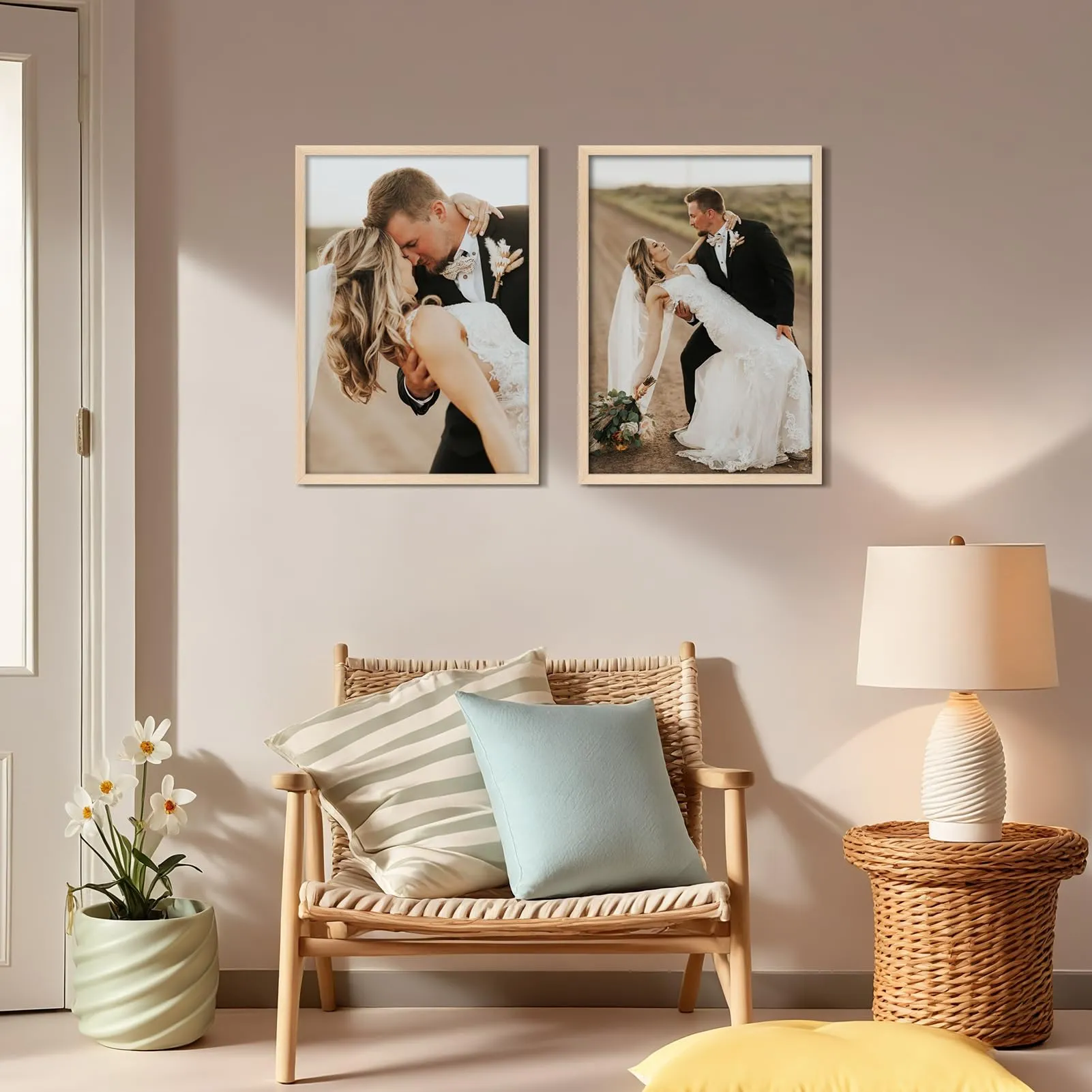 Giftgarden Cornice A2 in Alluminio, Colore Legno Naturale, 1 Pezzo - immagine 6