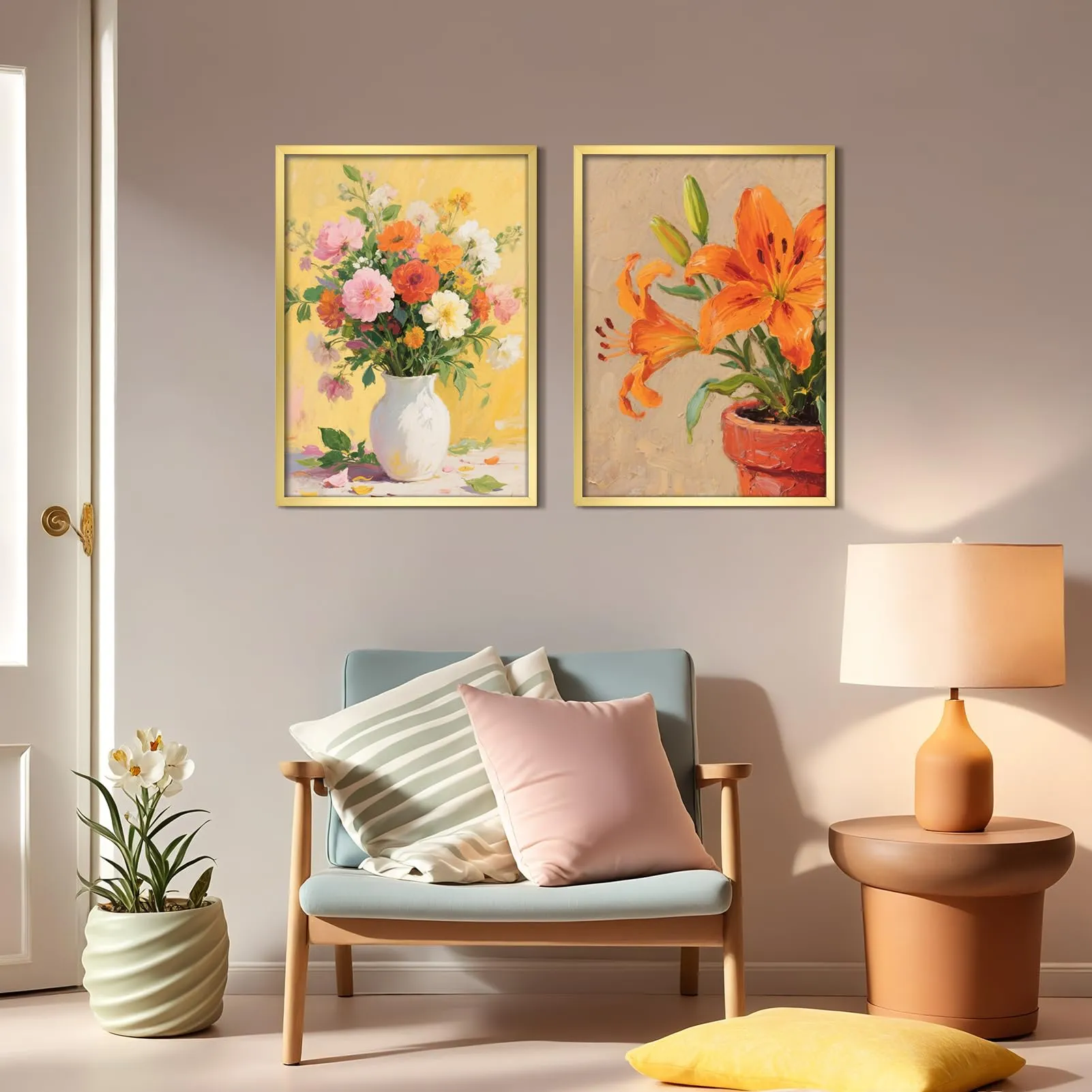 Giftgarden Cornice in Alluminio Dorata 50x70 cm - immagine 3