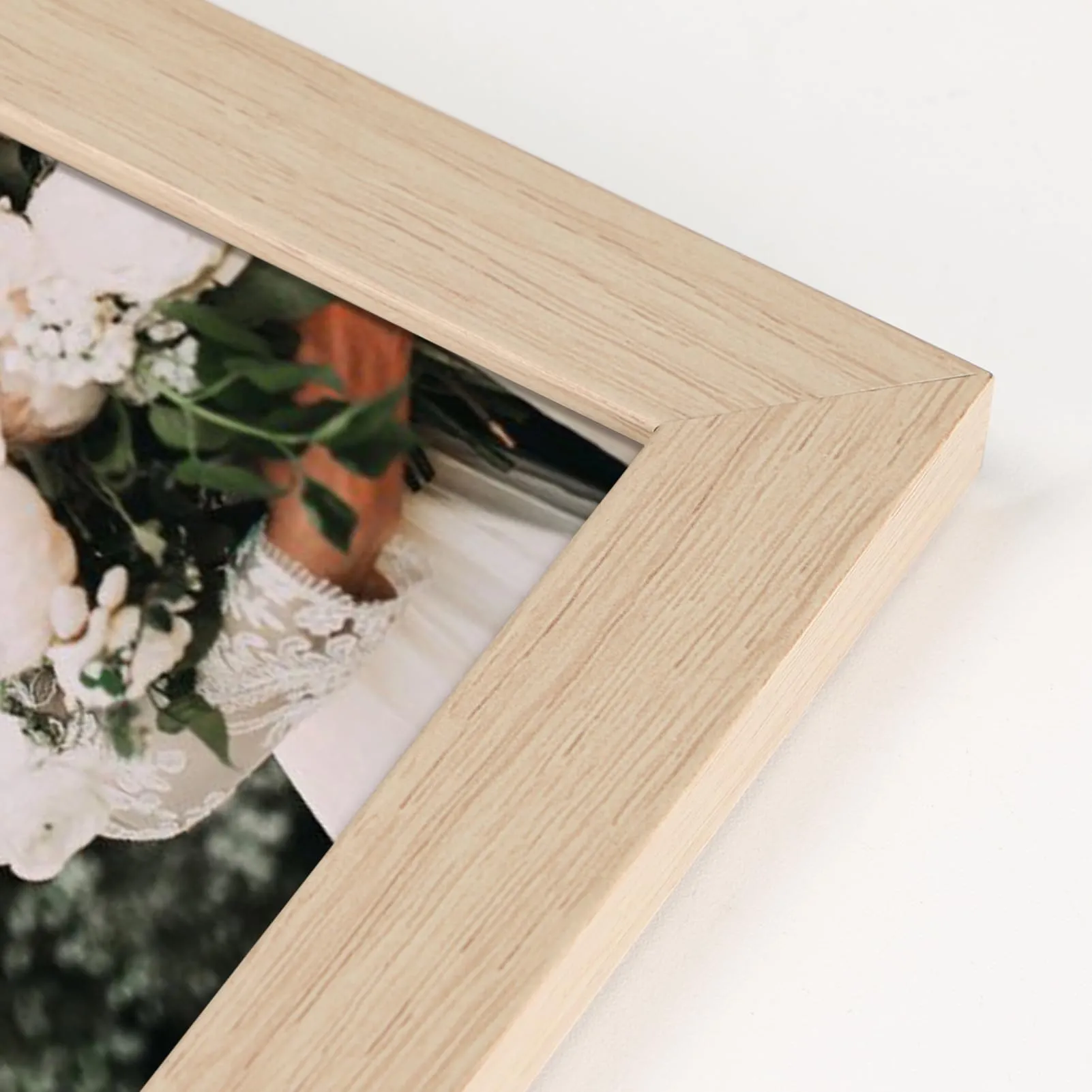 Giftgarden Cornice in Alluminio, 50x70 cm, Colore Legno Naturale - immagine 3