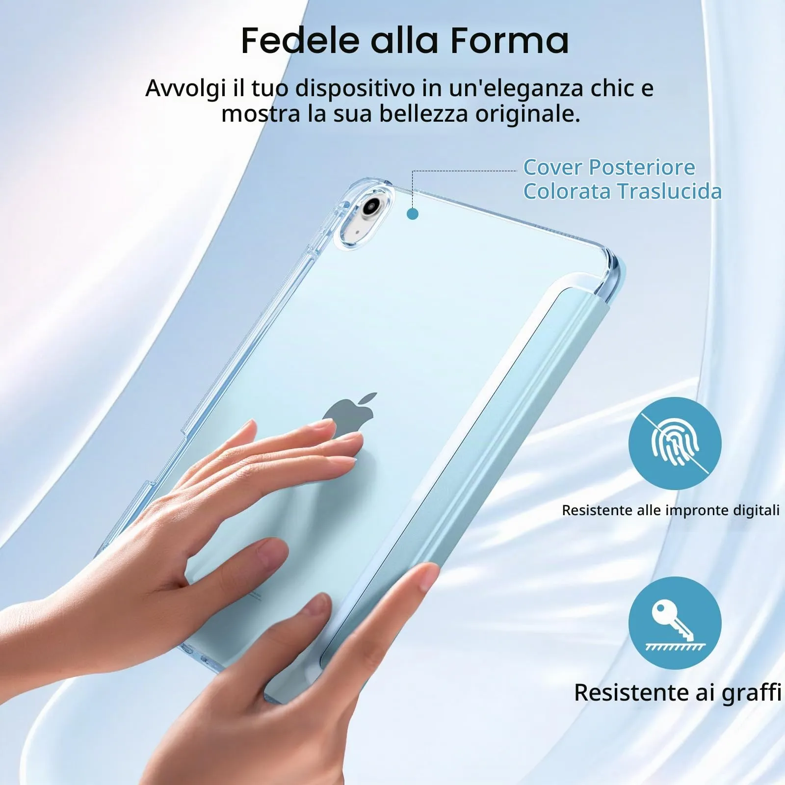 MoKo Cover per iPad Air 11 Pollici (M4/M3/M2) 2024-2026 con Portapenna - immagine 5