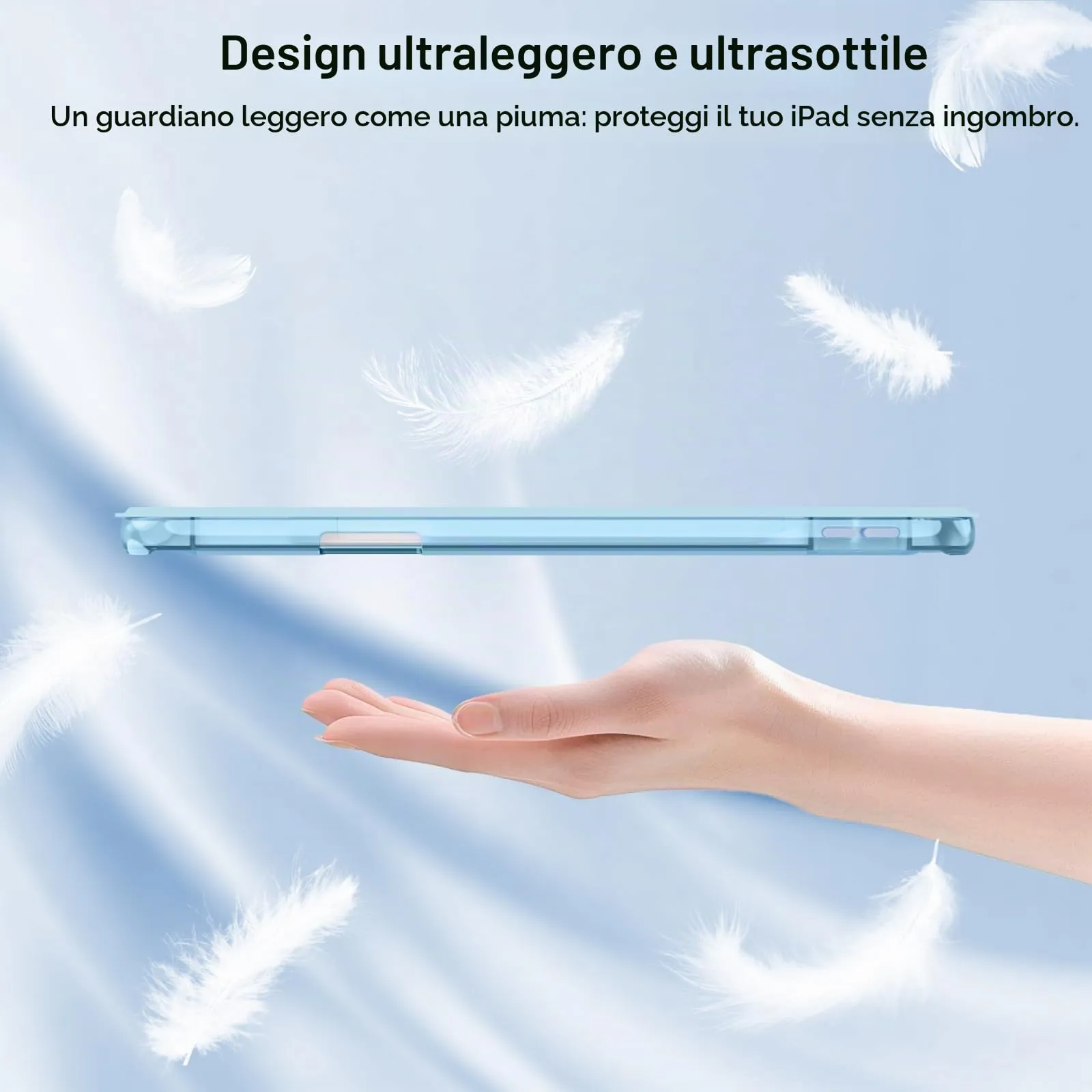MoKo Cover per iPad Air 11 Pollici (M4/M3/M2) 2024-2026 con Portapenna - immagine 8