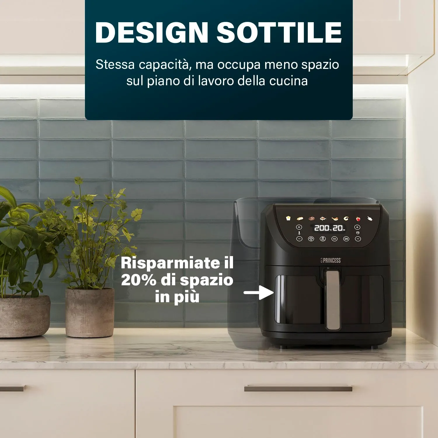 Princess SlimFry Airfryer 8L 2000W 182257 - immagine 3