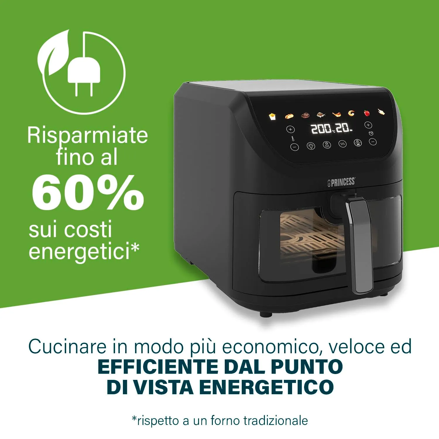 Princess SlimFry Airfryer 8L 2000W 182257 - immagine 4