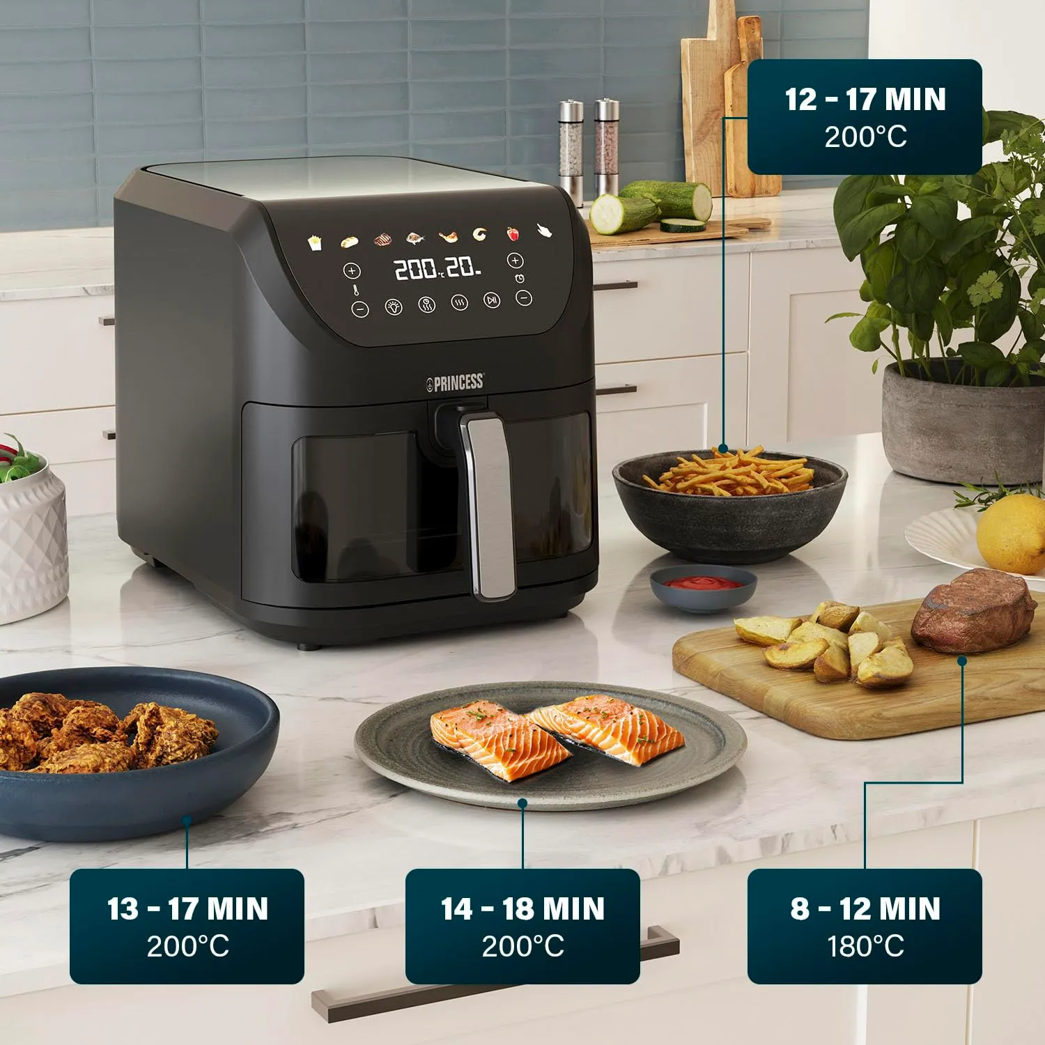 Princess SlimFry Airfryer 8L 2000W 182257 - immagine 5
