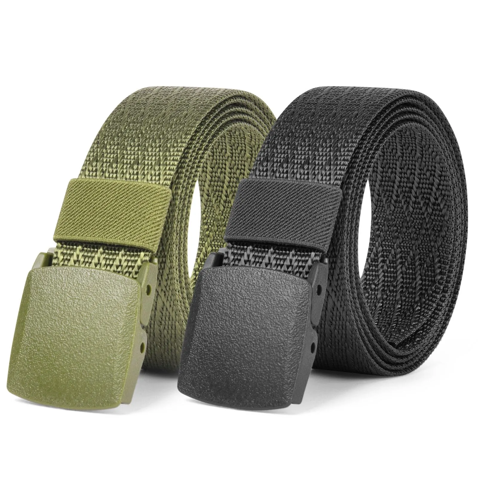 Aomig Cintura Tattica in Nylon con Fibbia in Plastica, 1.42M, 2 Pezzi - immagine 1