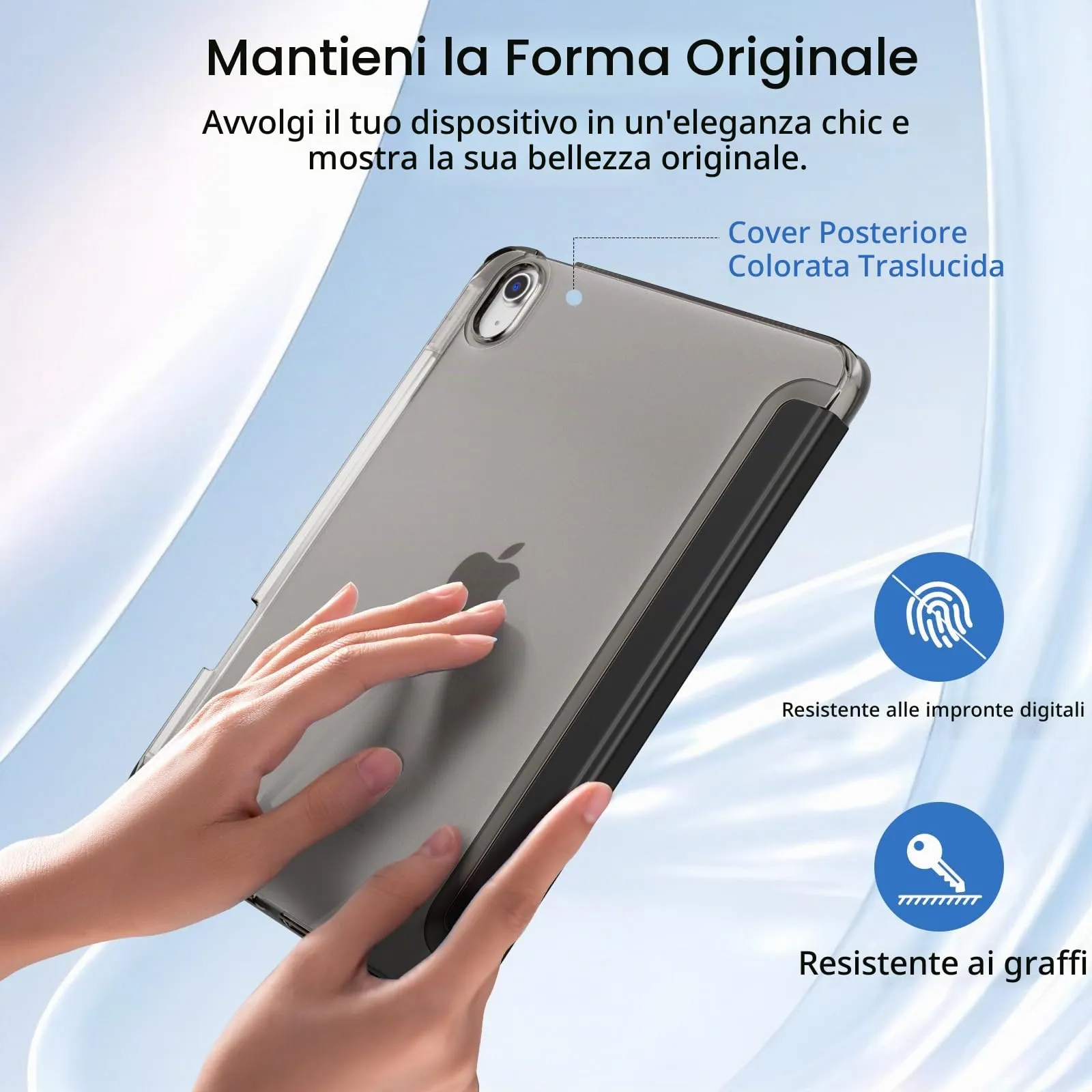MoKo Cover per iPad Air 11 Pollici (M4/M3/M2) con Portapenna - immagine 5