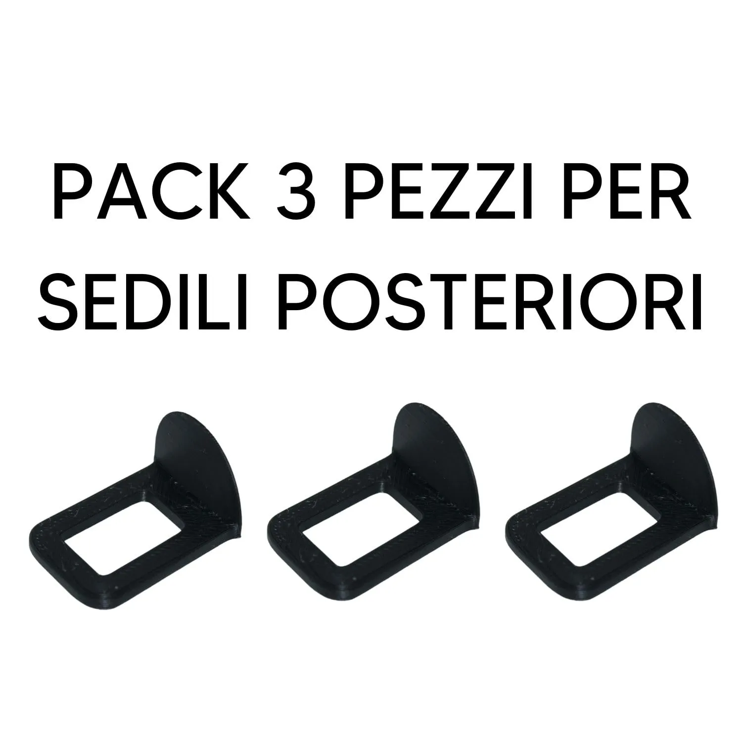 Generico Blocca Clip Anti-Bip Avviso Suono Cinture di Sicurezza Auto UltraSlim (Pack 3 Clip) - immagine 8