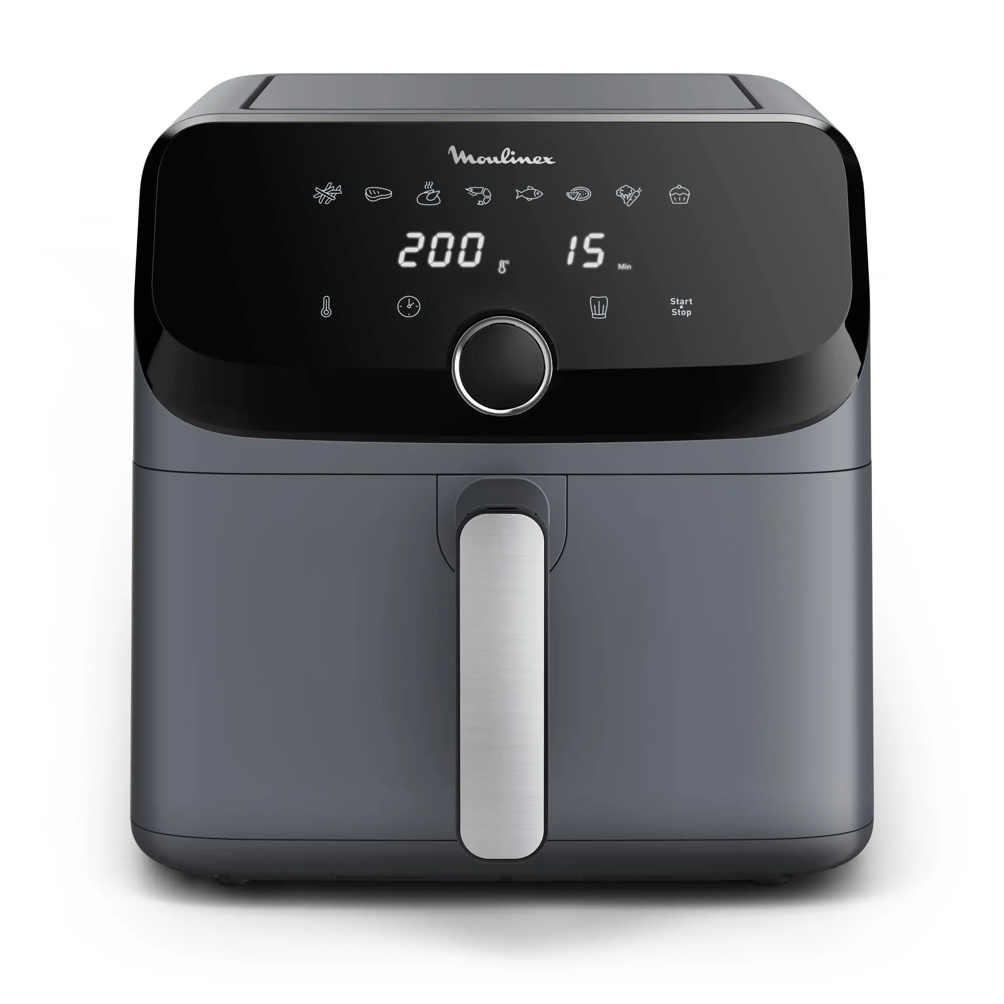 Moulinex Easy Fry Mega Friggitrice ad Aria 7,5L, Grigio, EZ855B - immagine 1