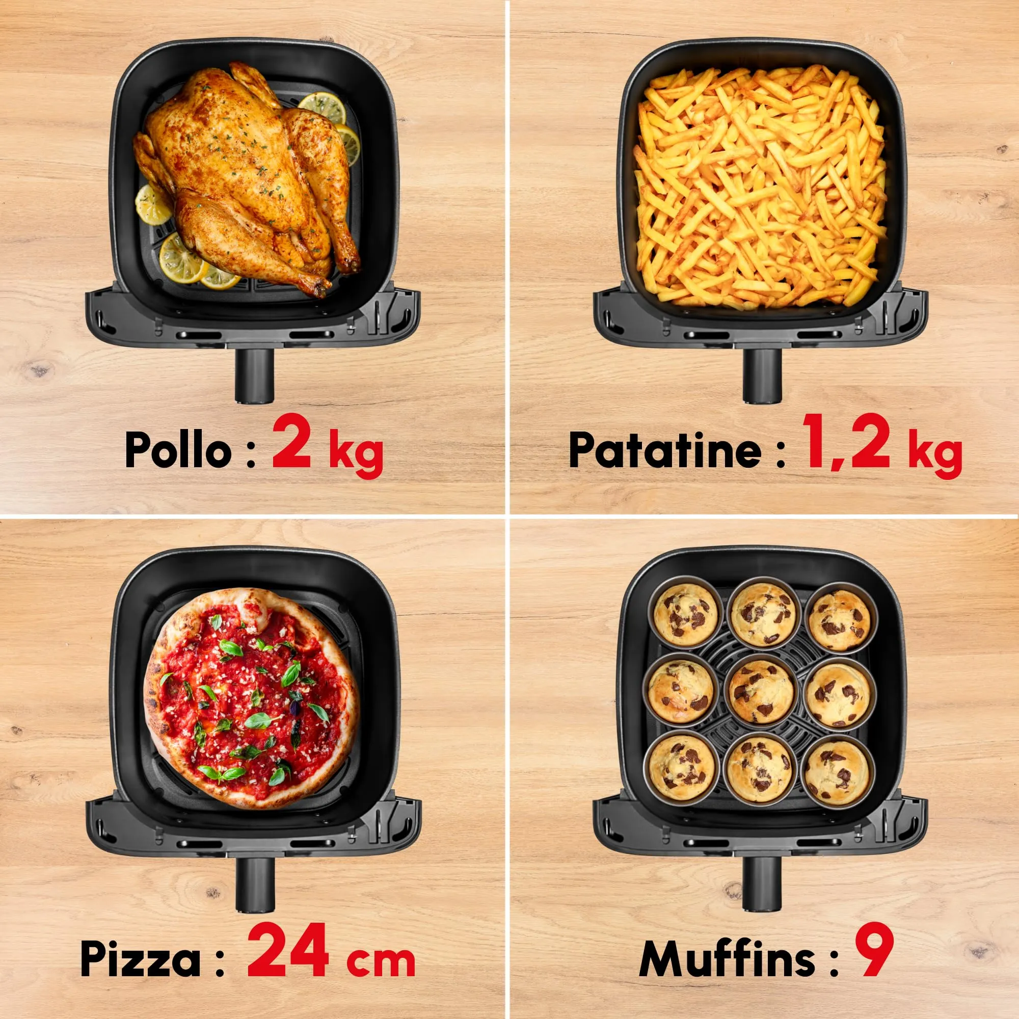 Moulinex Easy Fry Mega Friggitrice ad Aria 7,5L, Grigio, EZ855B - immagine 2
