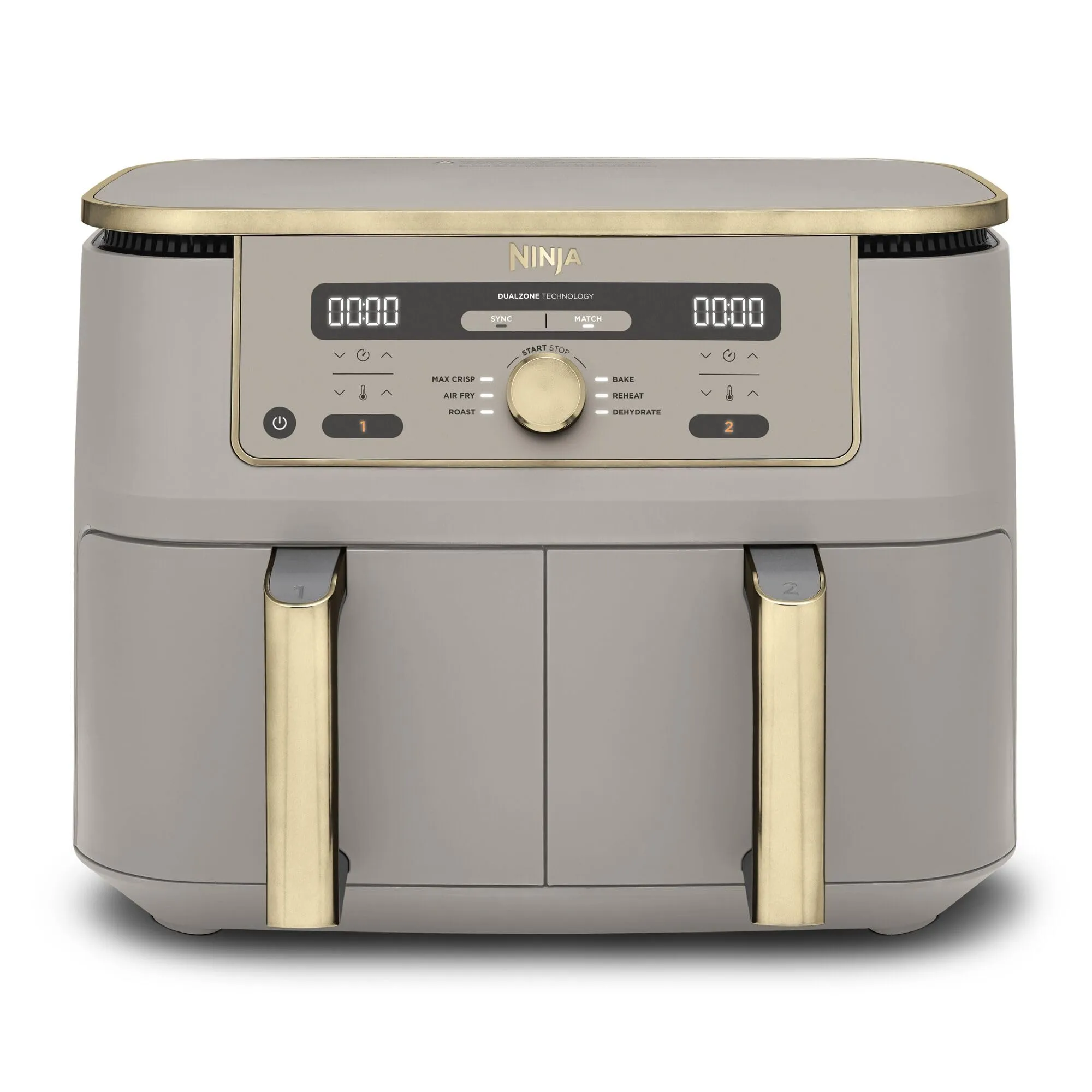 Ninja MAX Dual Zone Friggitrice ad Aria Doppia 9,5L Pietra/Oro - immagine 1