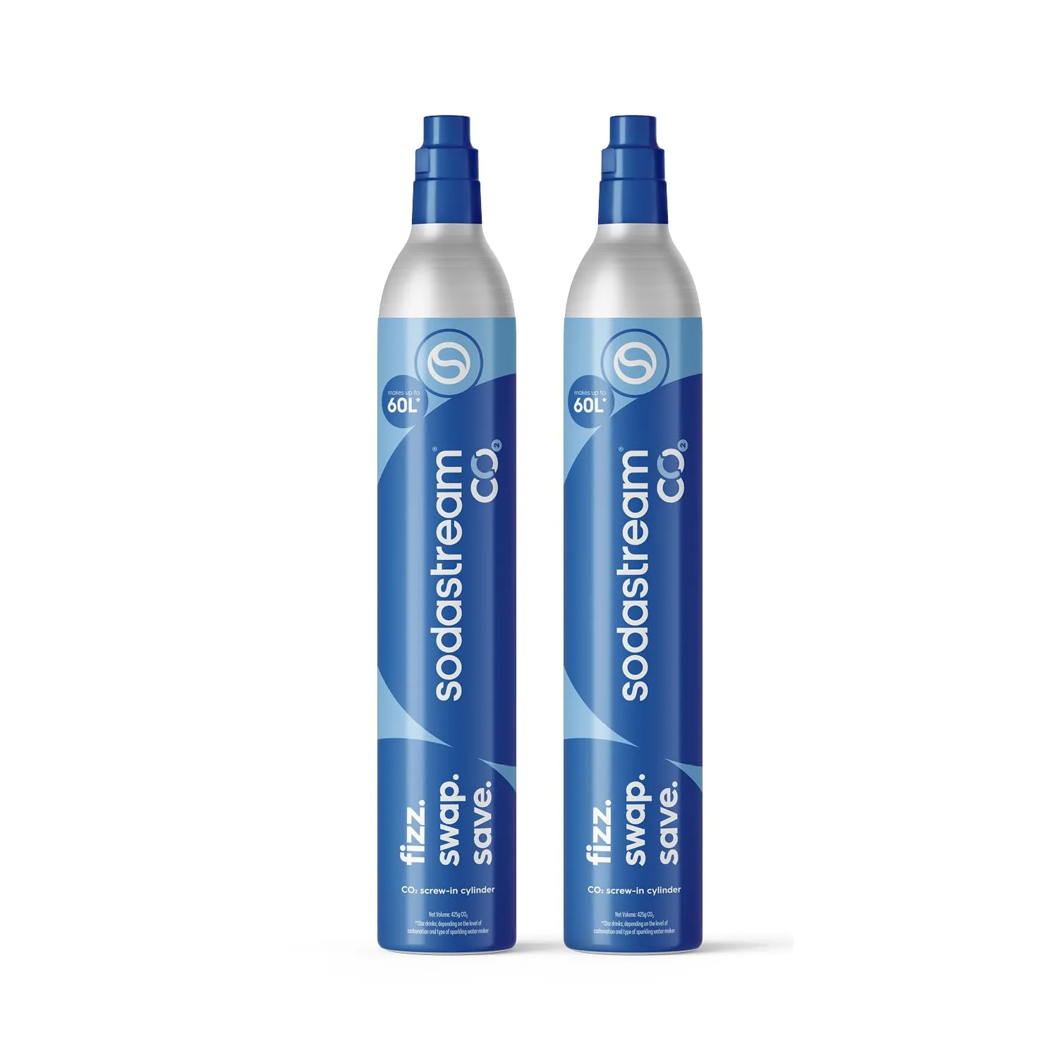 SodaStream Cilindri CO₂ a vite, 2 pezzi, 120L - immagine 1