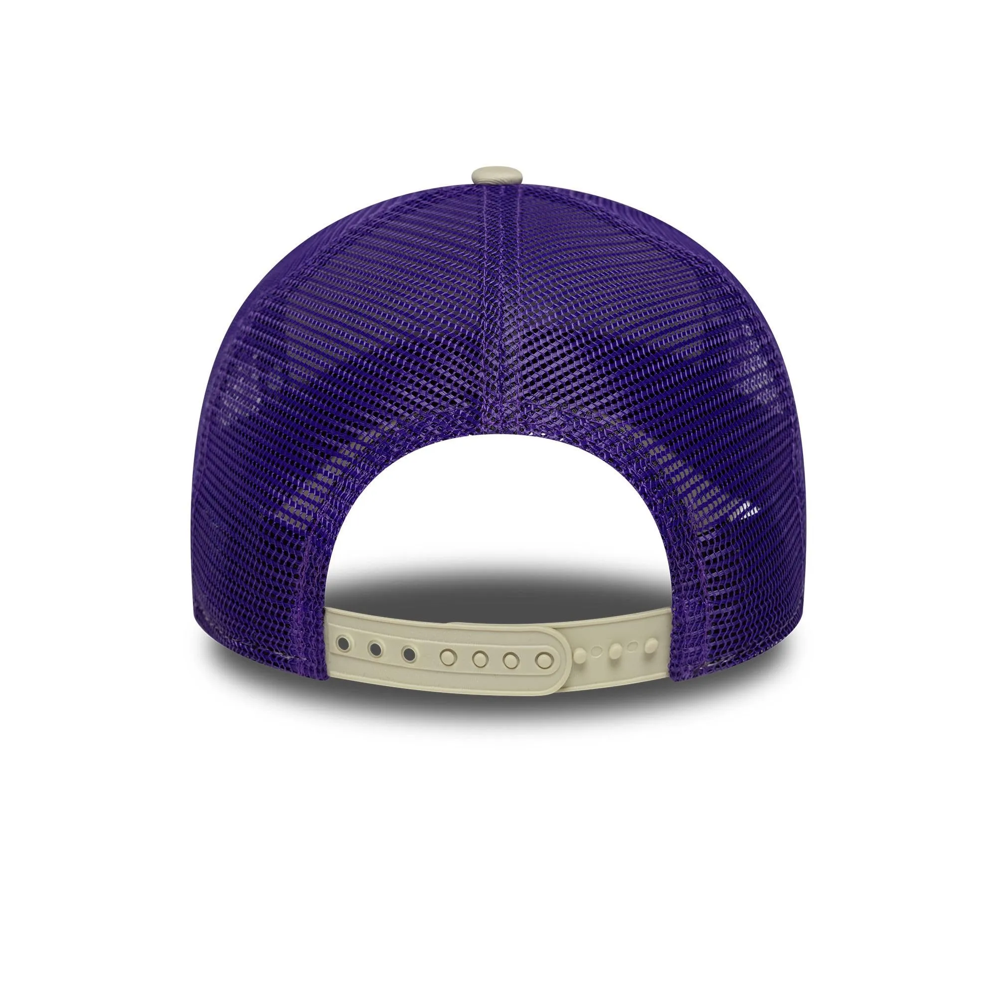 New Era Los Angeles Lakers Script A-Frame Trucker Hat - Beige - immagine 4