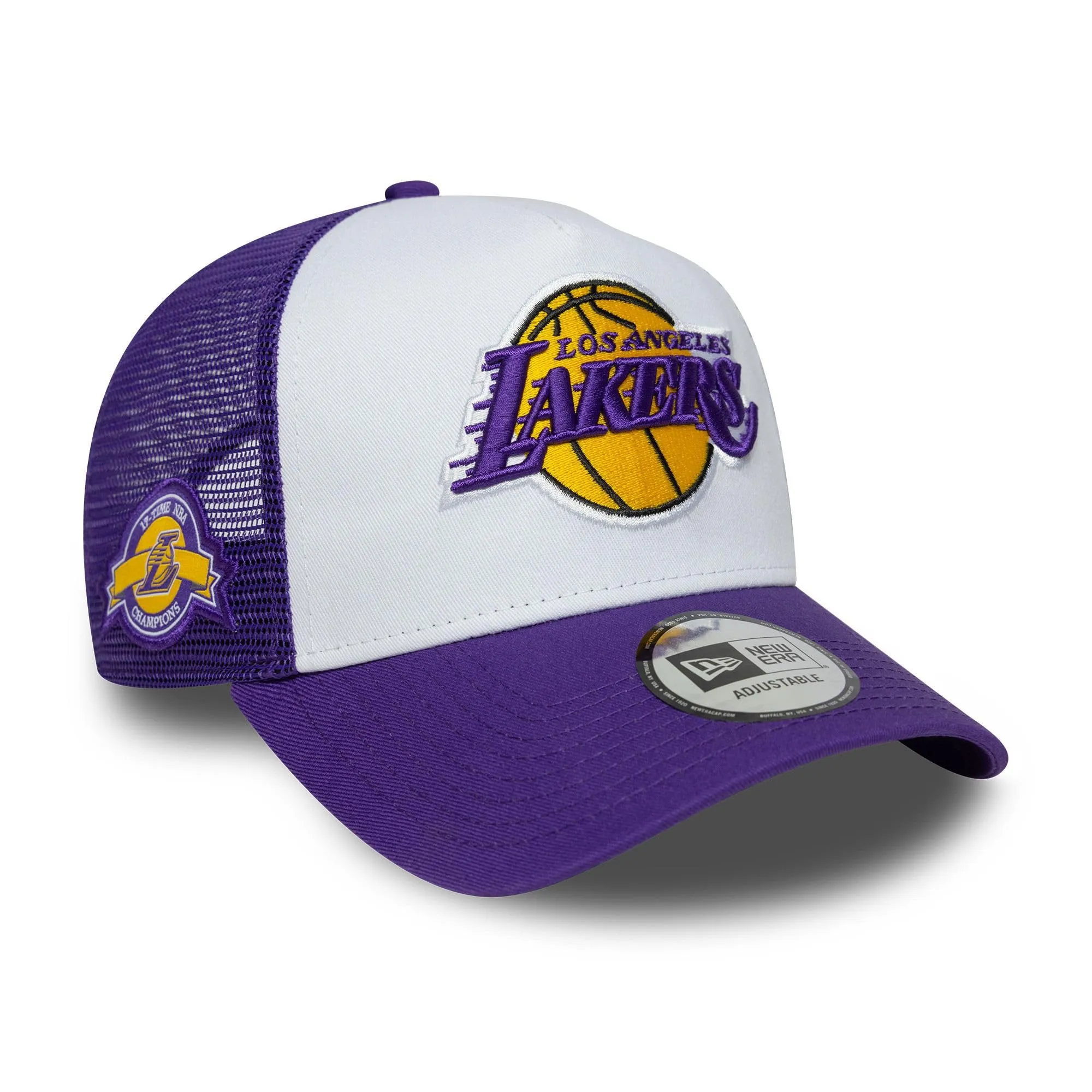 New Era Los Angeles Lakers Trucker A-Frame Hat - Purple - immagine 1