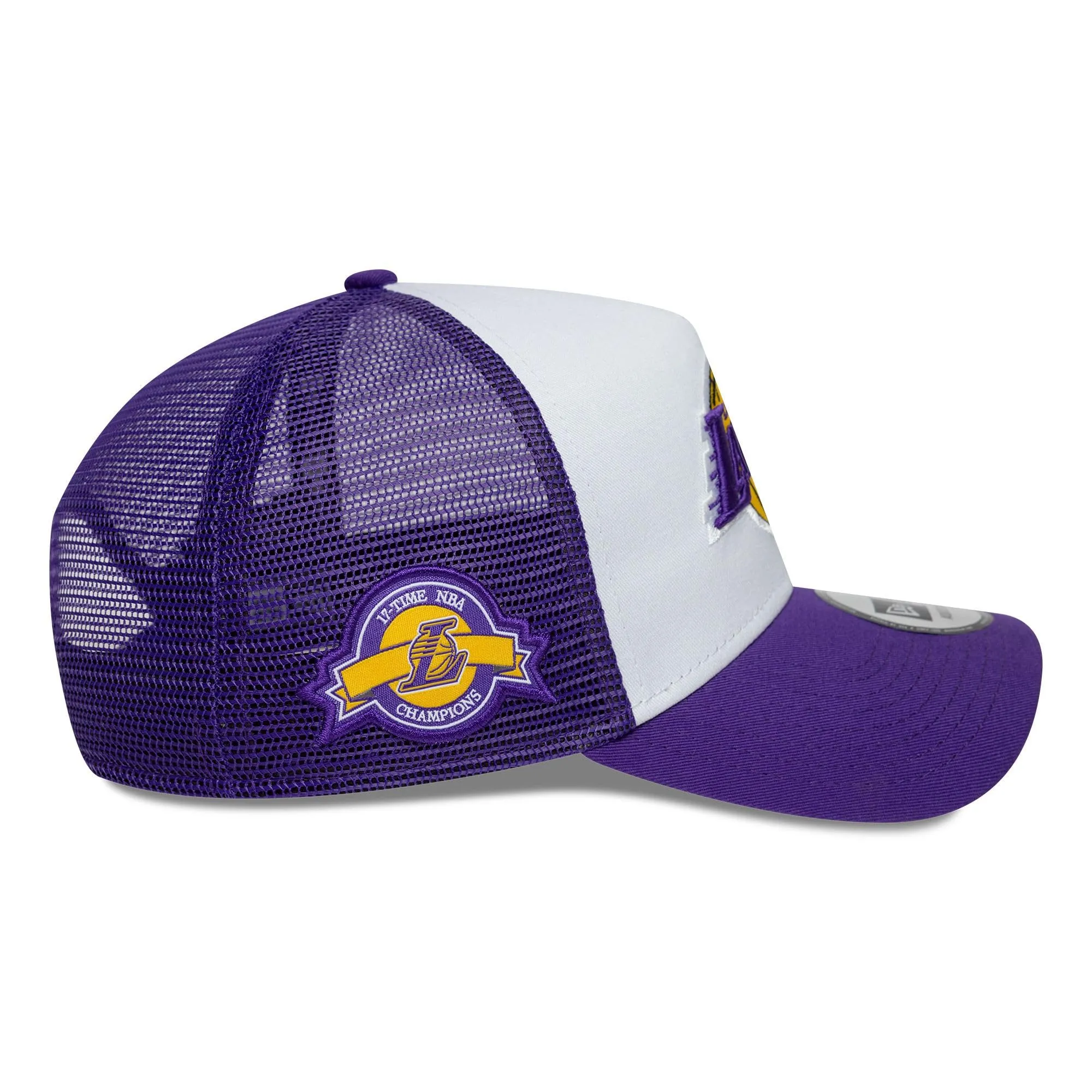 New Era Los Angeles Lakers Trucker A-Frame Hat - Purple - immagine 4