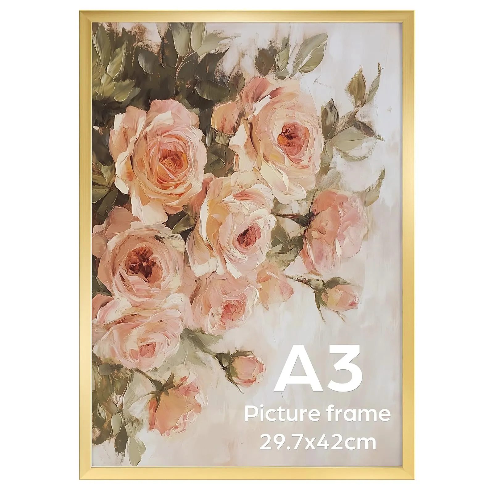 Giftgarden Cornice A3 in PVC Dorata, 1 Pezzo - immagine 1