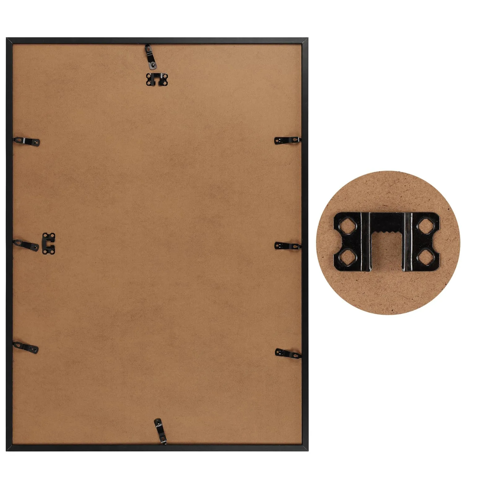 Hoikwo Cornice in Alluminio Nera 50x70, Set di 3 - immagine 3