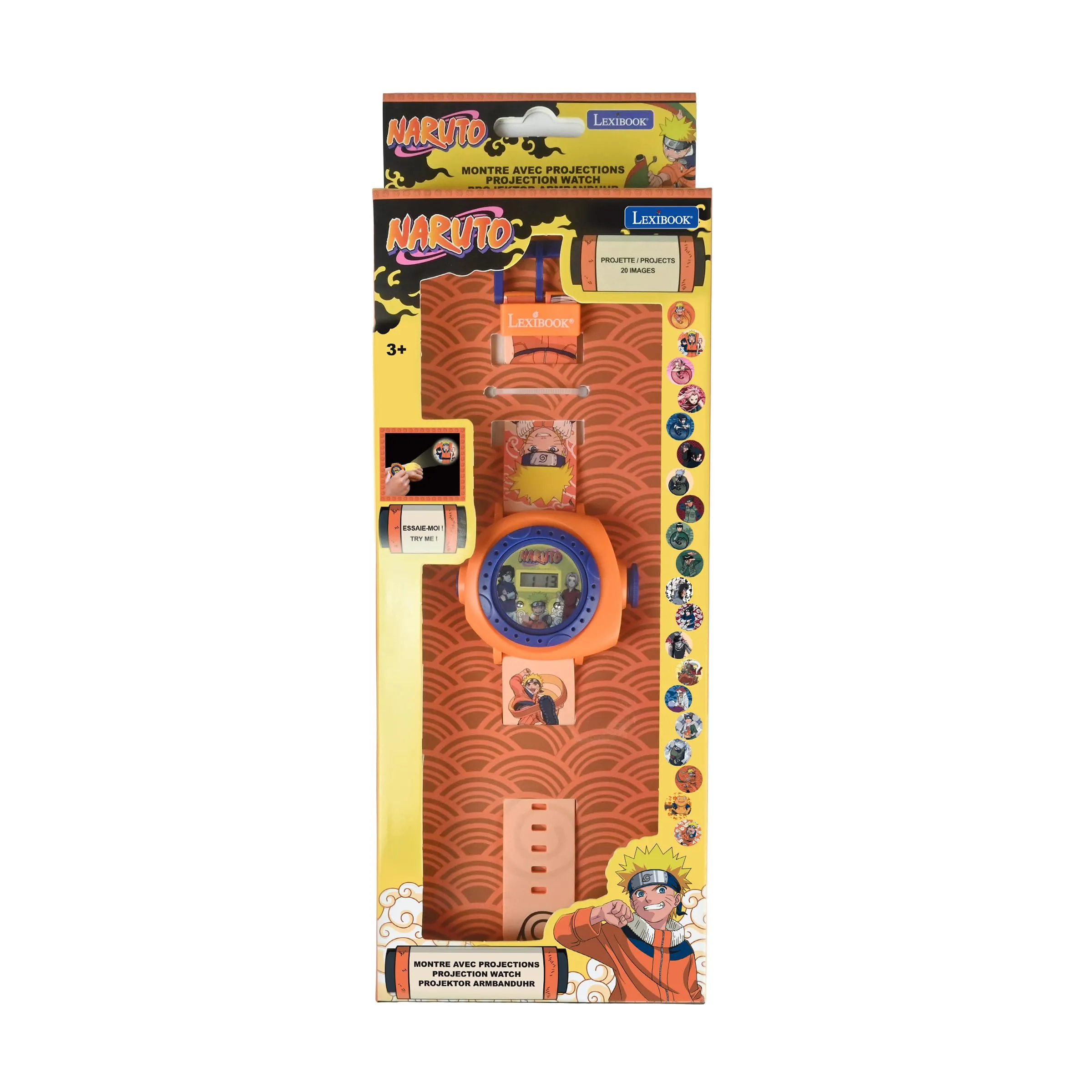 Lexibook Naruto DMW050NA Orologio da polso digitale con proiezioni per bambini - immagine 5