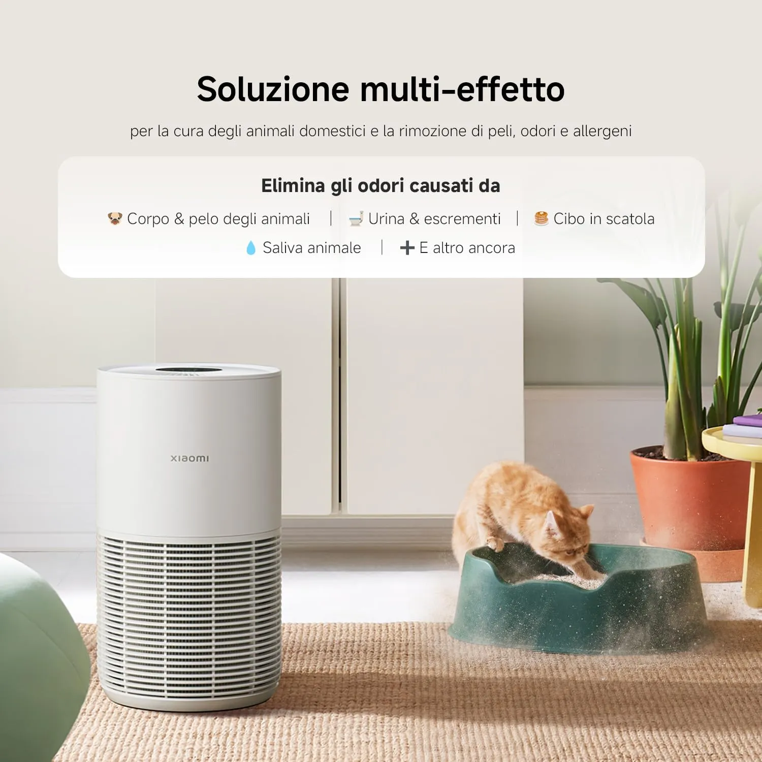 Xiaomi Smart Purificatore d'Aria per Animali, Filtro HEPA, Aspirazione 360°, Bianco - immagine 11